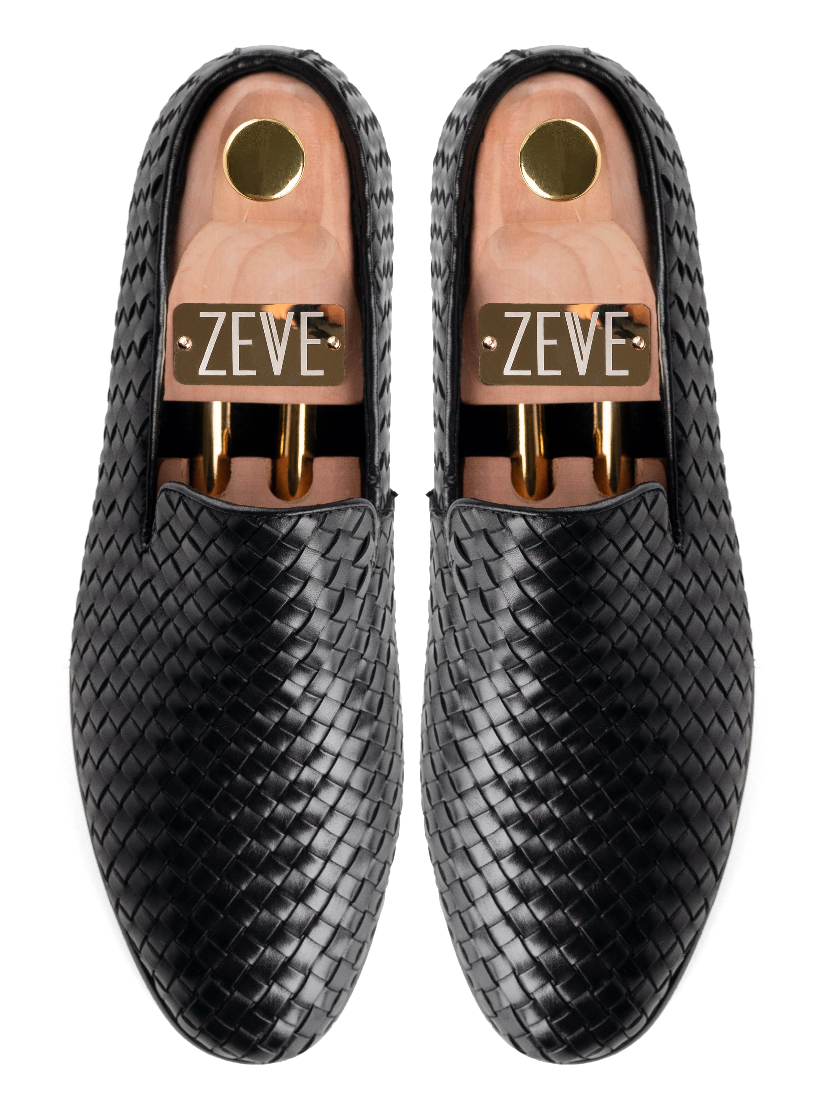 Top-Loafer-Slipper-Black-Weave - Zeve