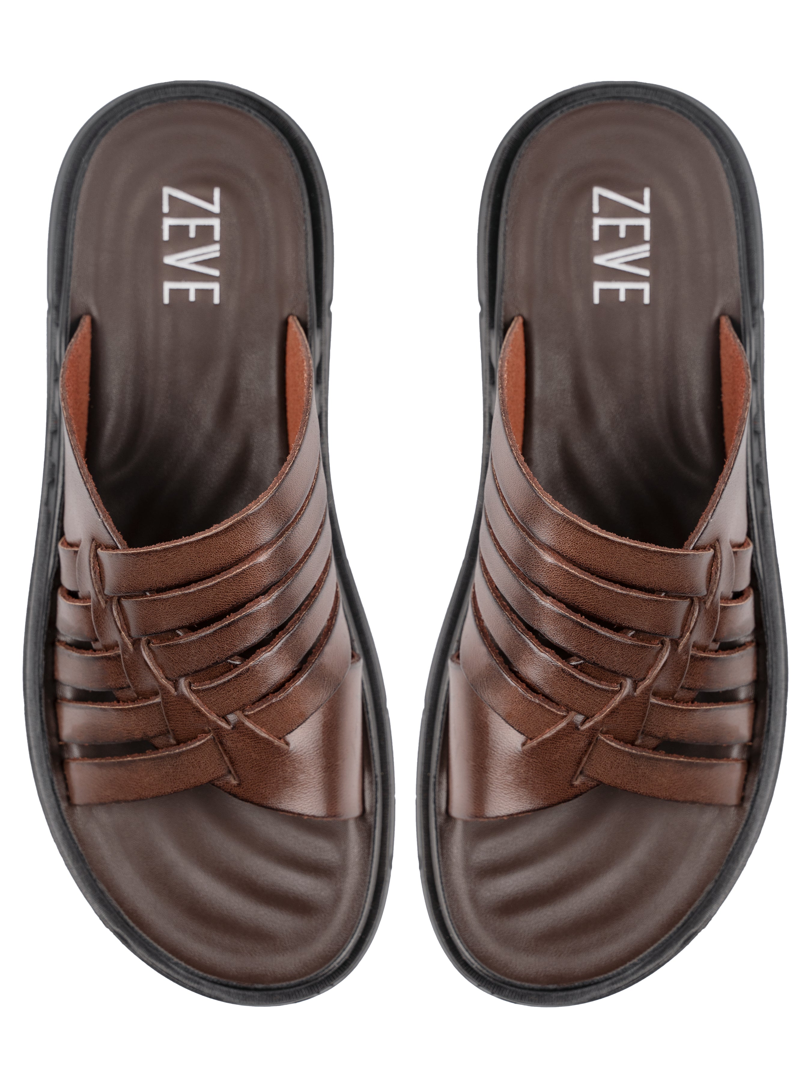 Top-NicoSandal-Coffee - Zeve