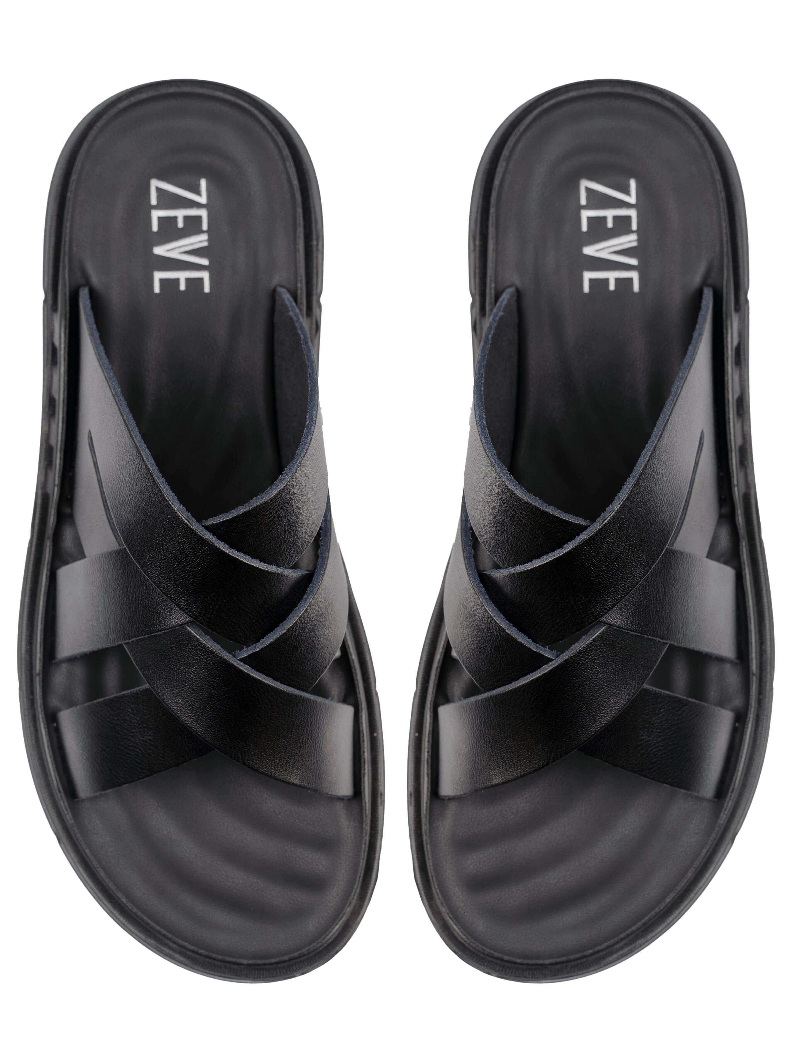 Remy Sandal - Black Leather