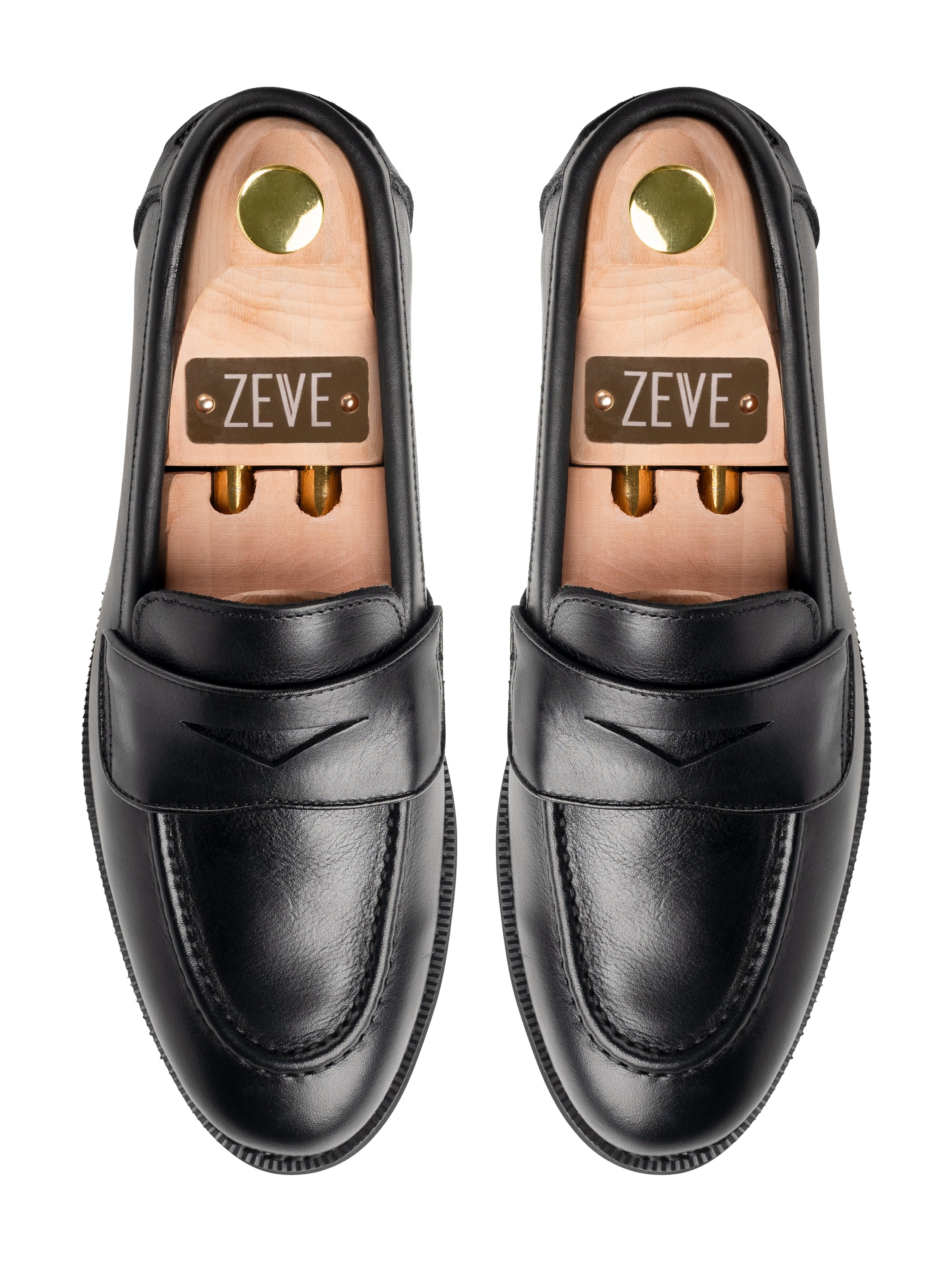 Top-Solid-Black-Wayne-Penny-Loafer-_Crepe-Sole - Zeve