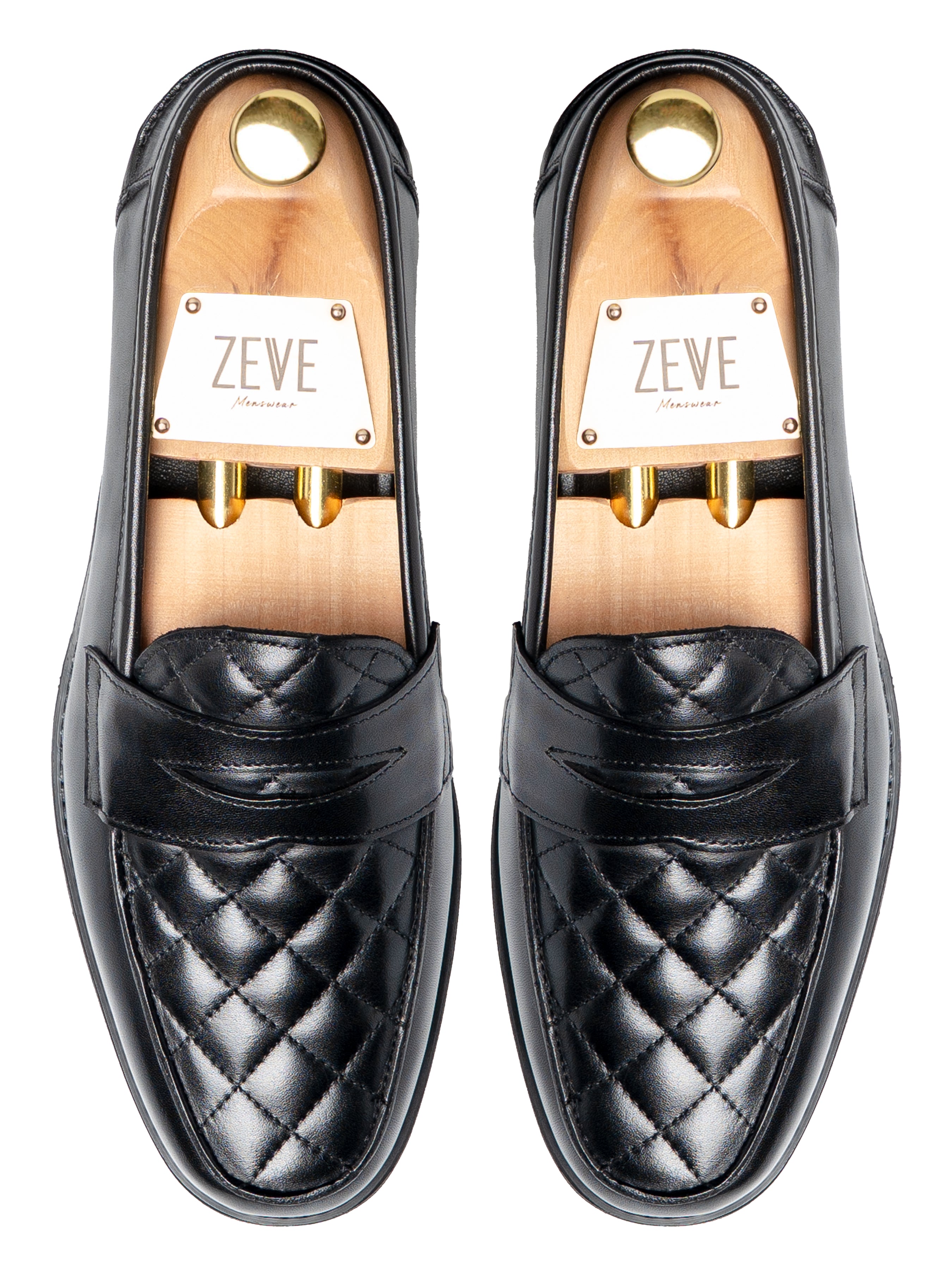 TopVadilloPennyLoaferSolidBlackLeather_EvaCombat - Zeve