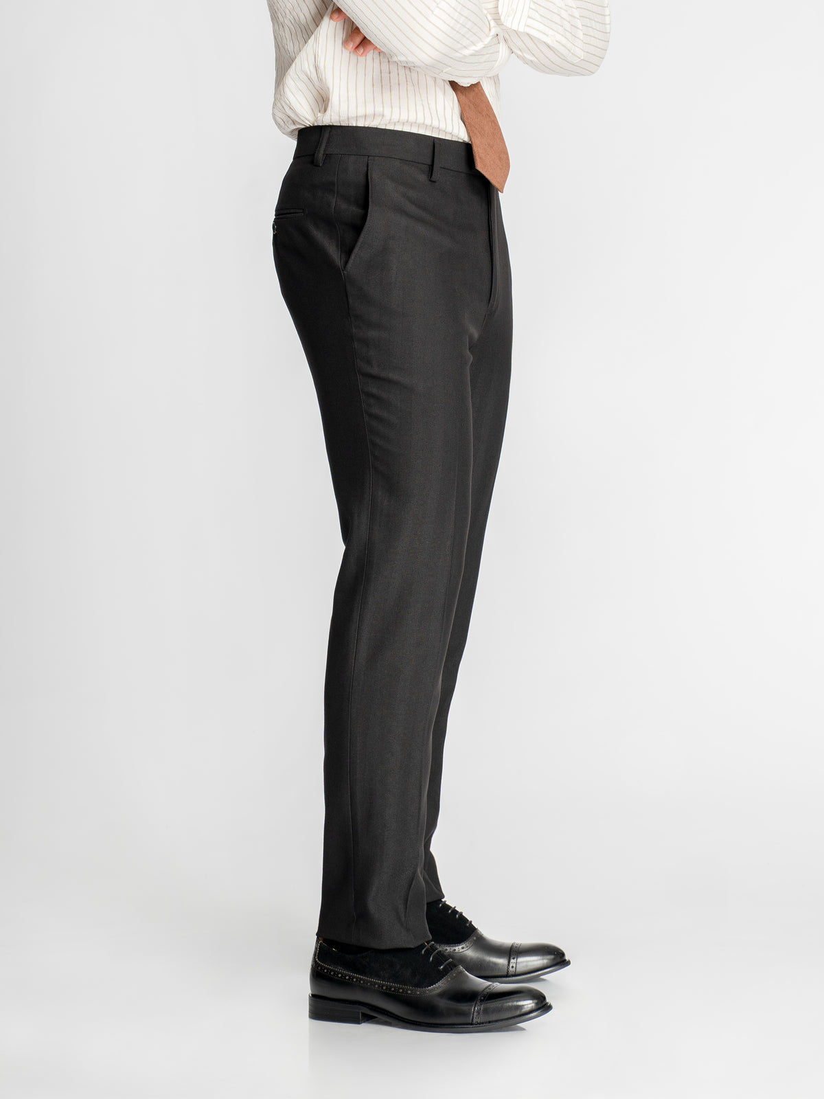 Trousers-With-Belt-Loop-Black-Shadow-Stripe-_Slim-Straight_-2 - Zeve