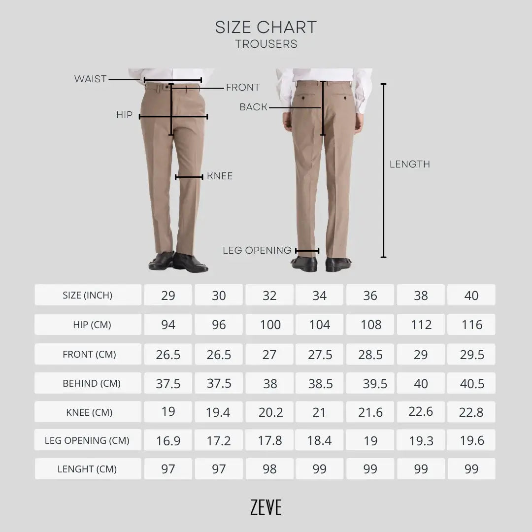 Trousers With Side Adjusters - Linen Cream Plain (Slim Straight)