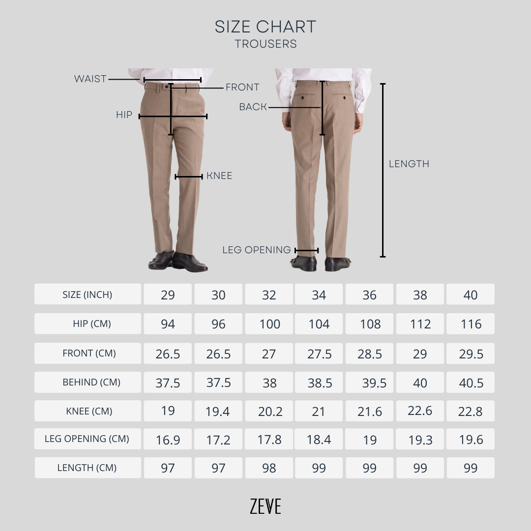 Trousers With Belt Loop - Dark Grey Plain (Slim Straight)