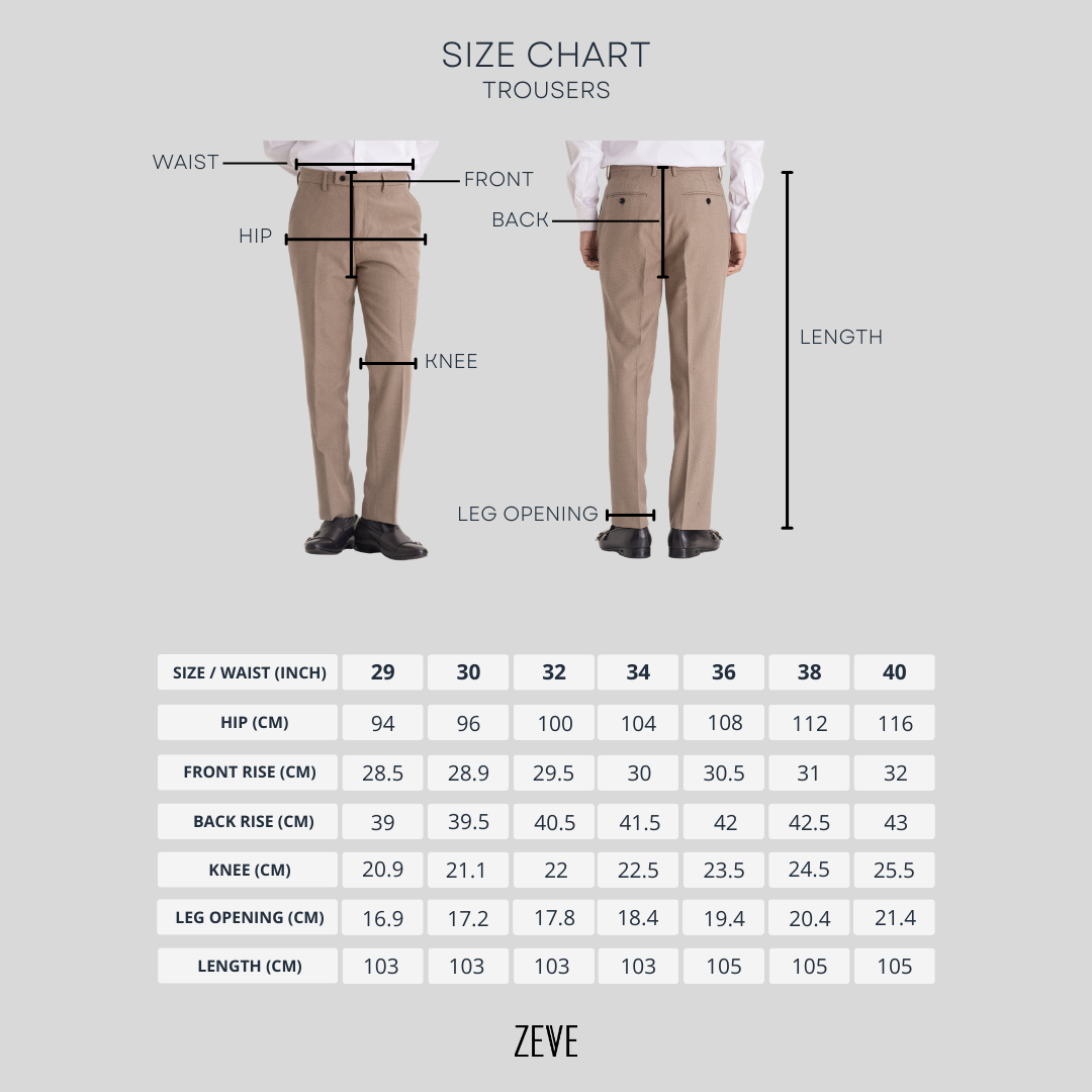 Trousers With Belt Loop - Dark Brown (Slim Straight)