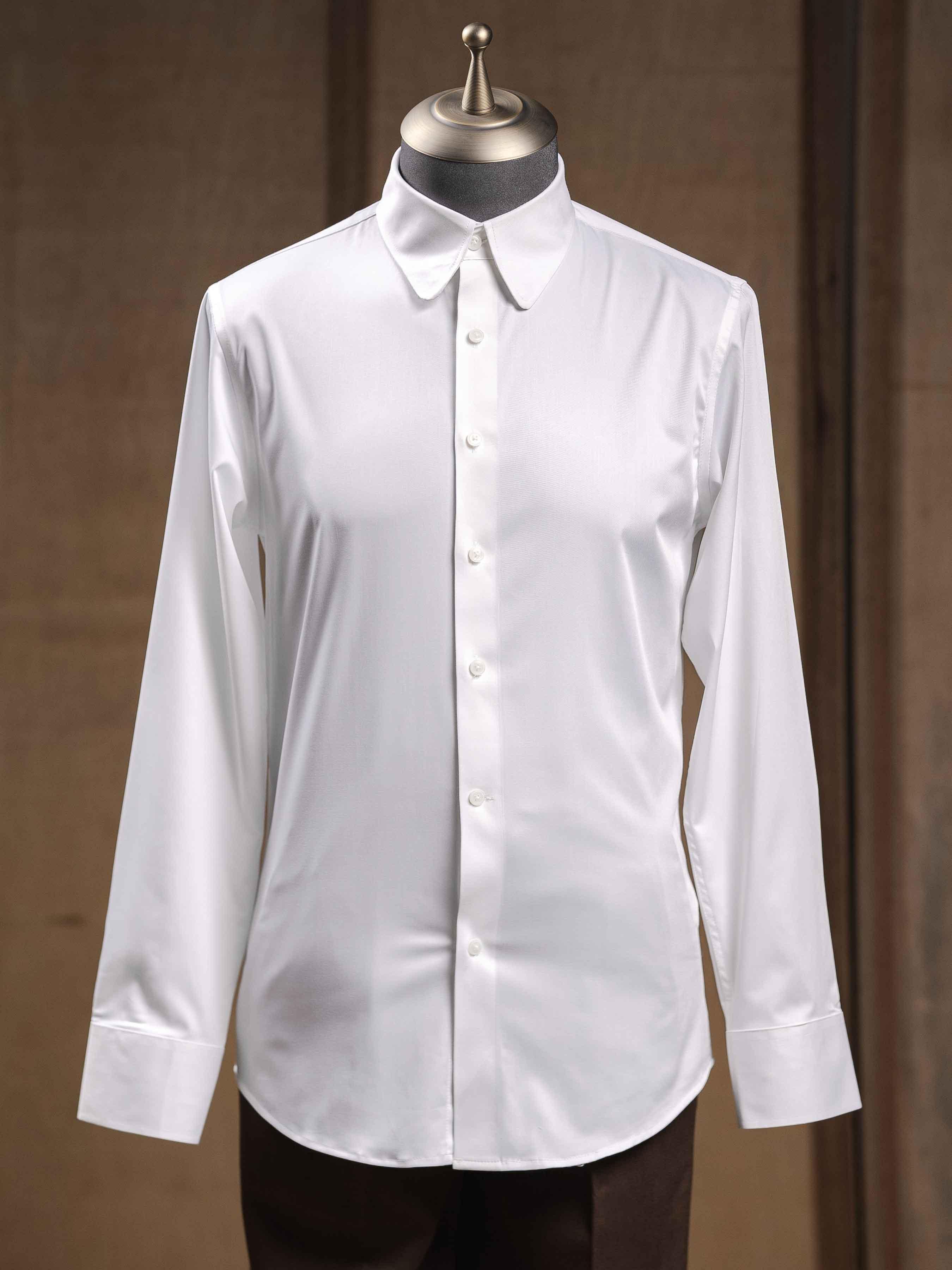 TuckOutShirtWhiteClubCollar - Zeve