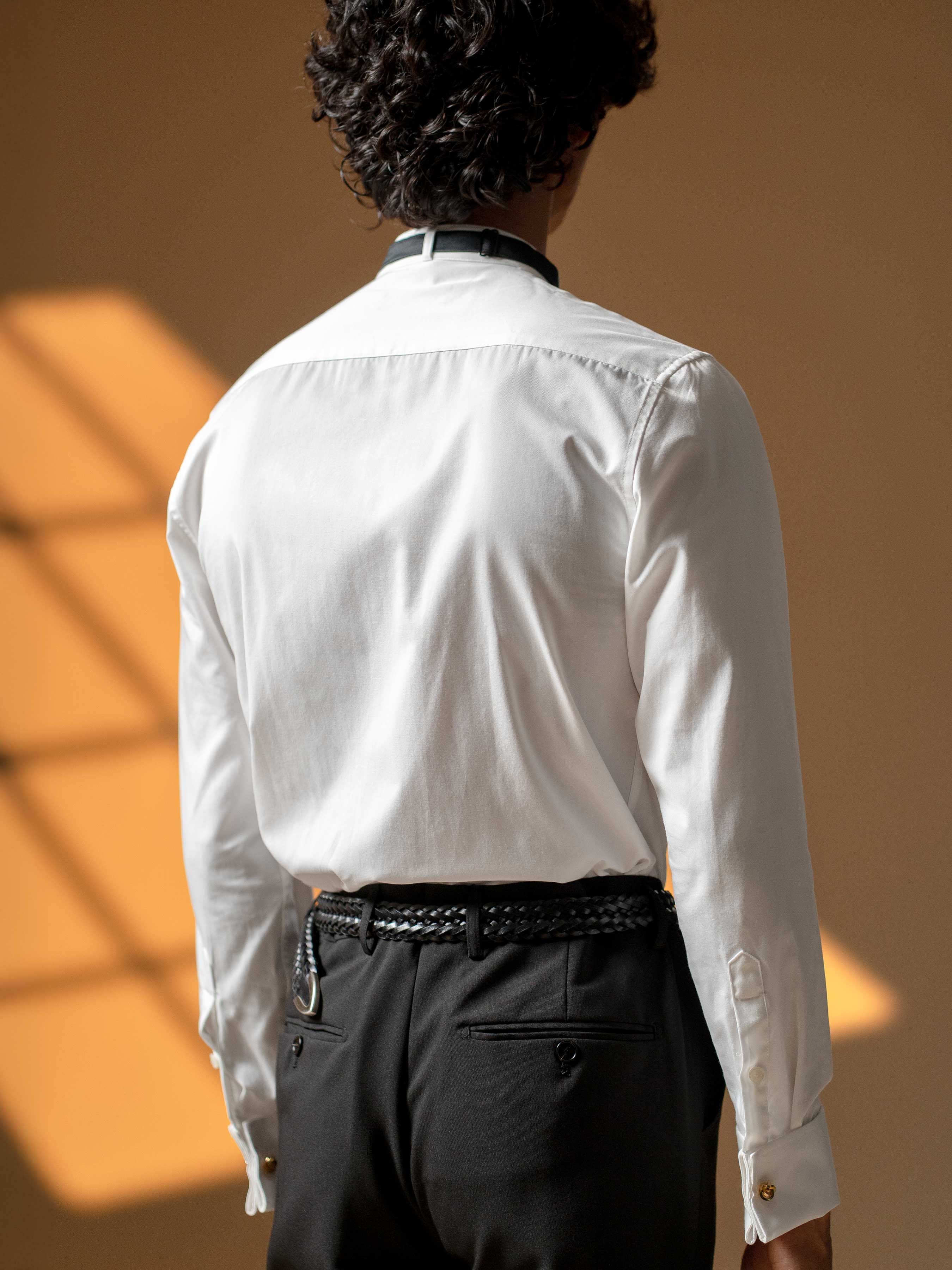 Tuxedo Formal Shirt - White Wing Tip Collar