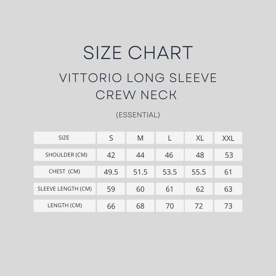 Vittorio Long Sleeve Crew Neck - Black