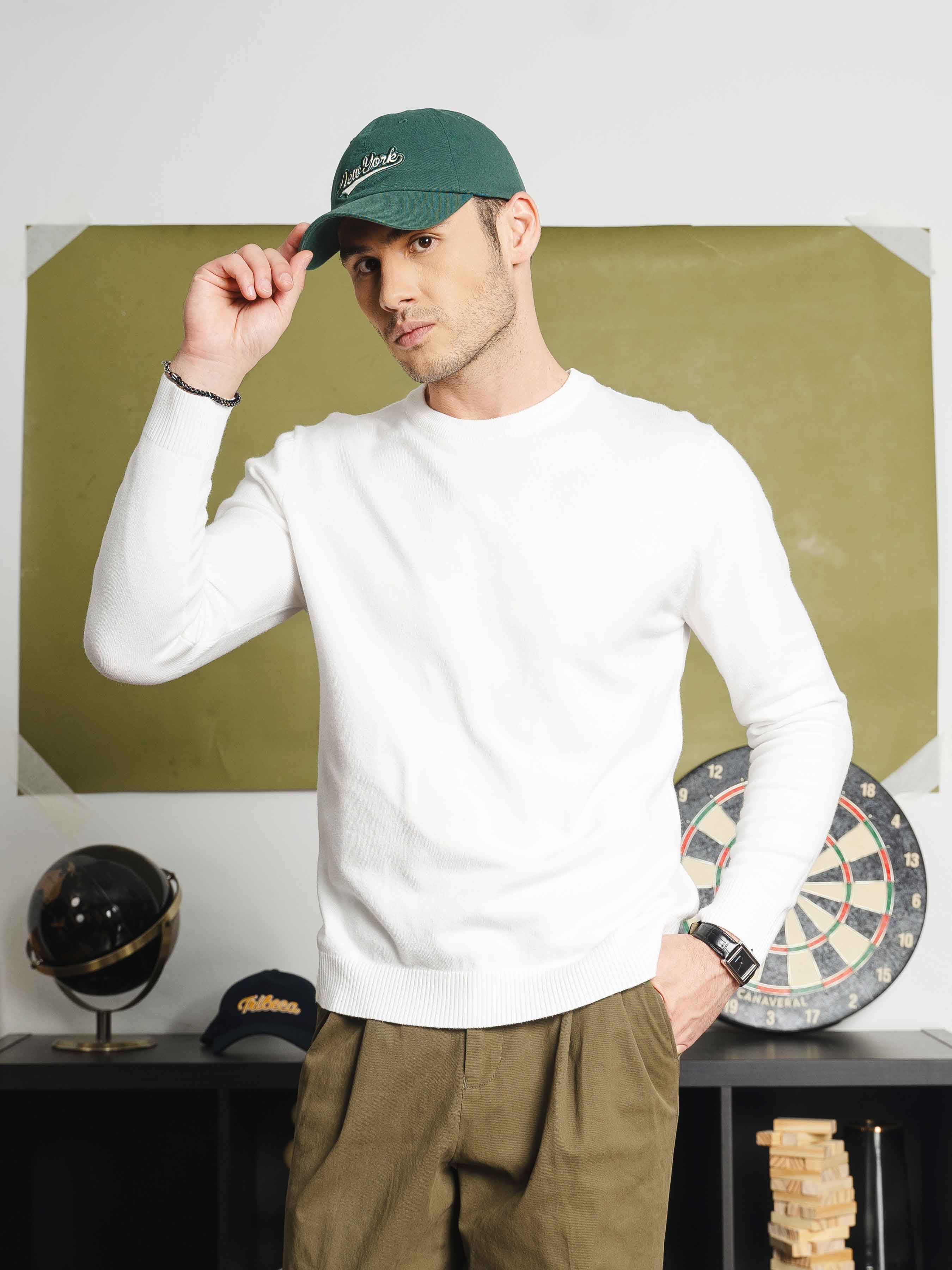 VittorioLongSleeveCrewNeckWhite5 - Zeve