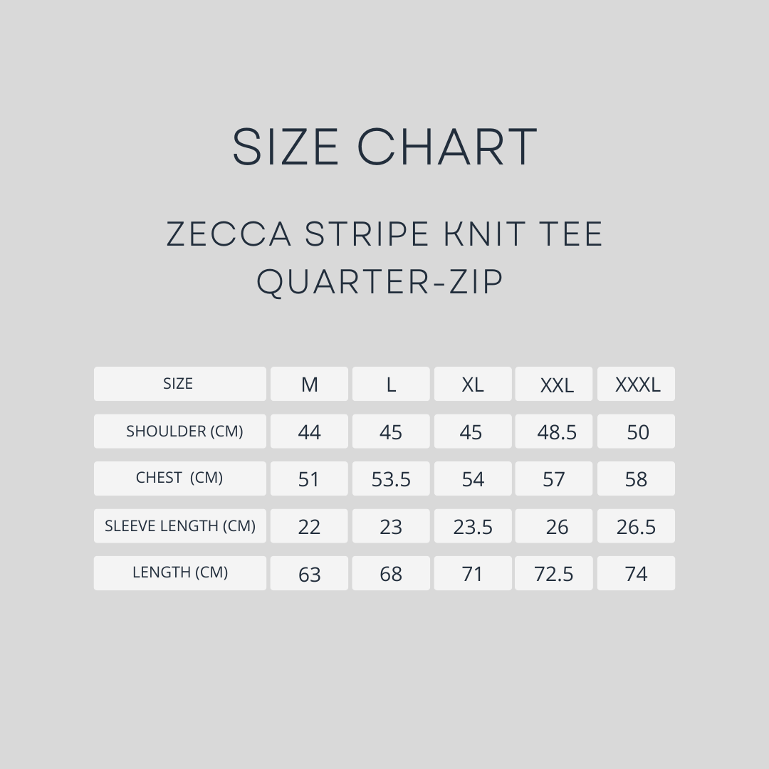 ZECCA_STRIPE_KNIT_TEE_QUATER-ZIP - Zeve
