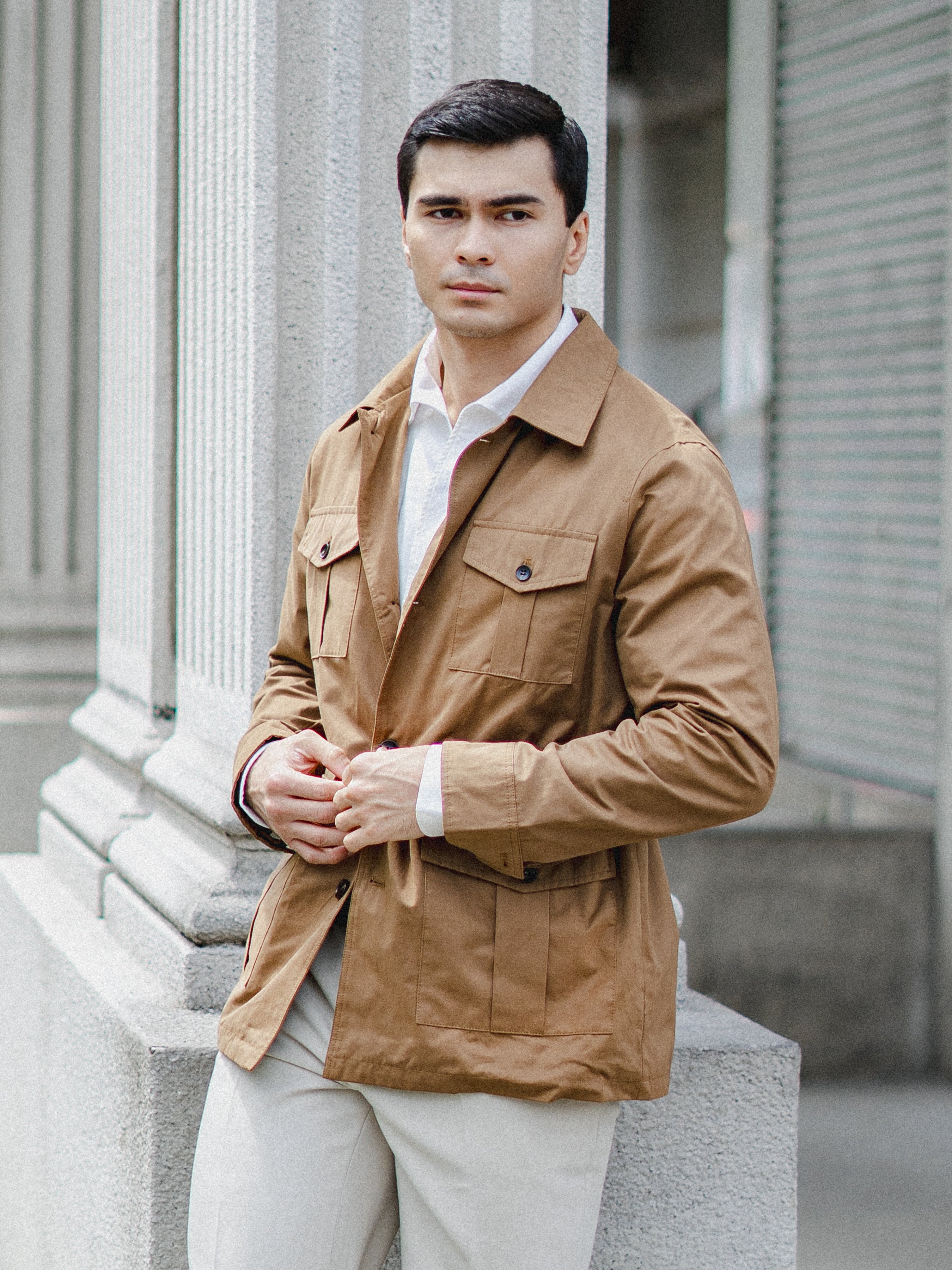 Zalta Safari Jacket - Camel