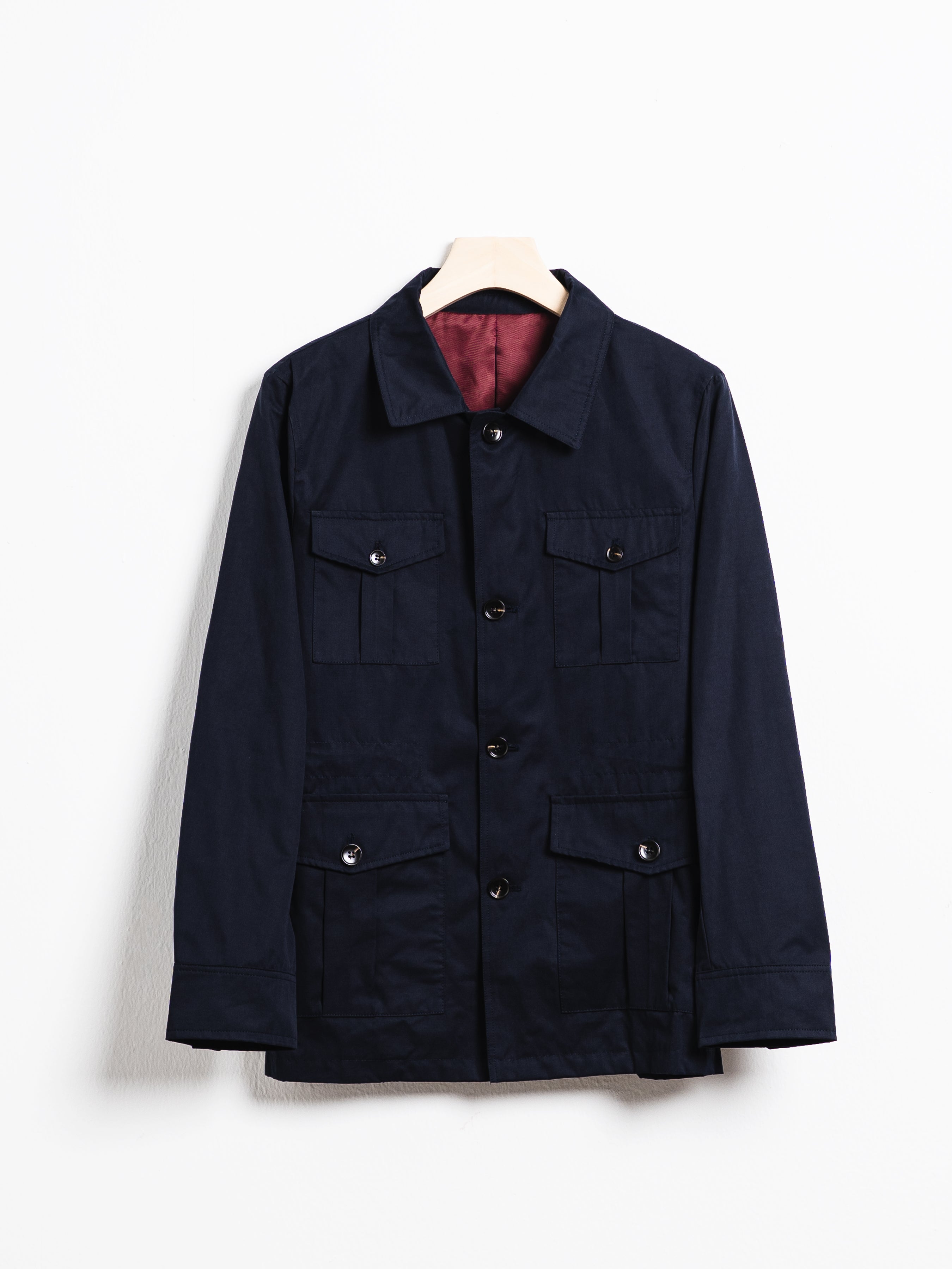 Zalta Safari Jacket - Navy Blue