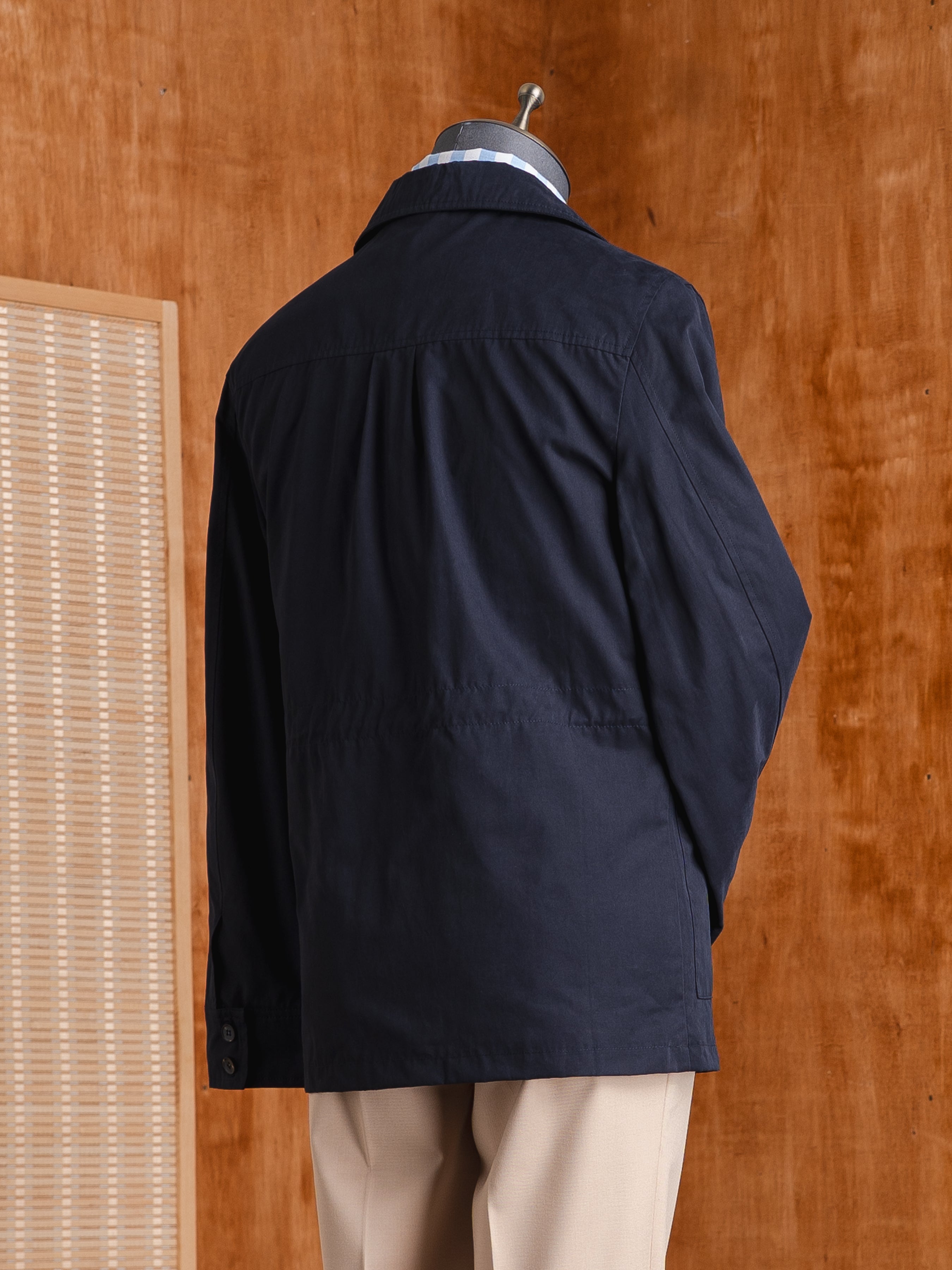 Zalta Safari Jacket - Navy Blue