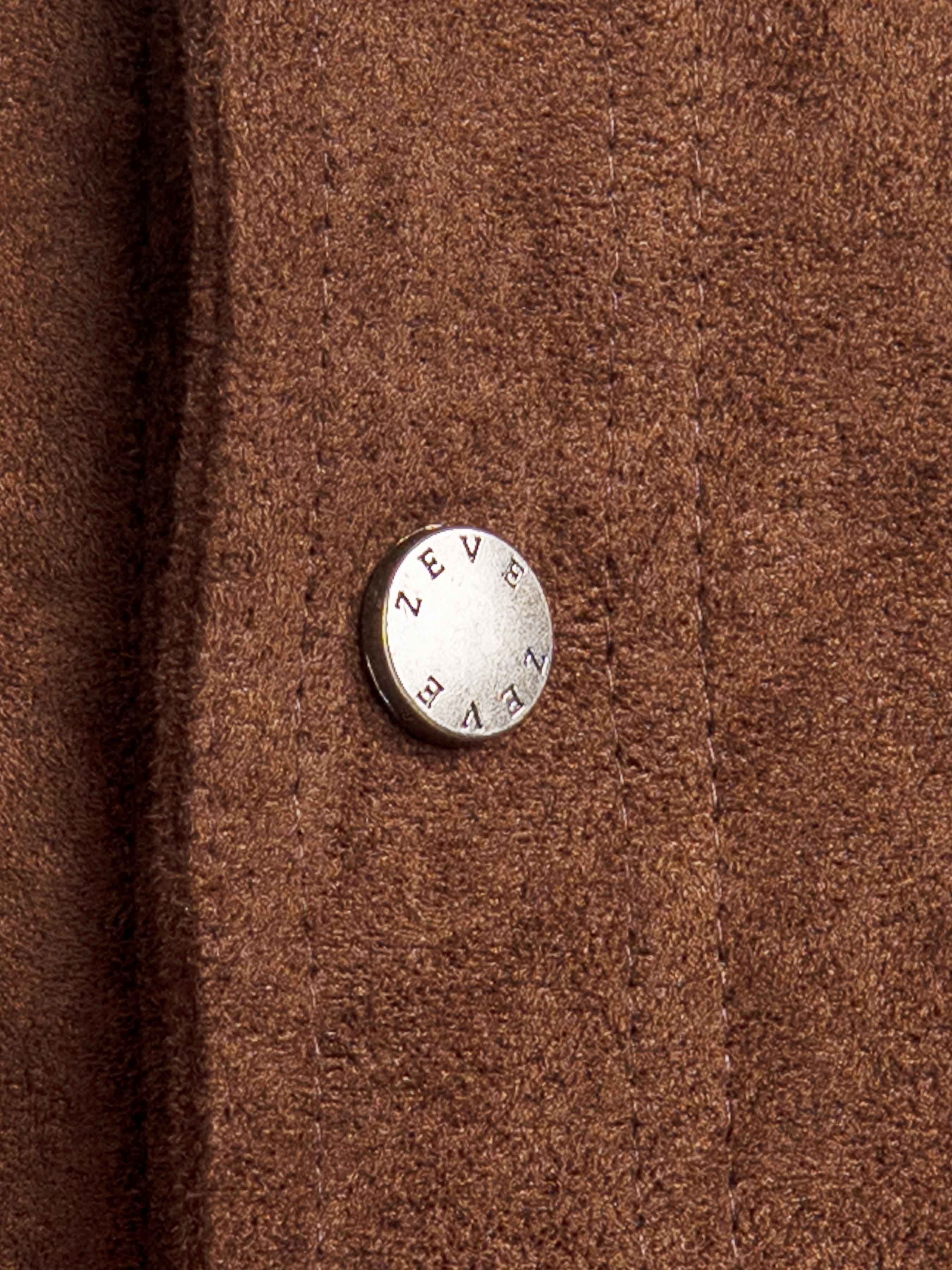 Zander Suede Jacket - Coffee