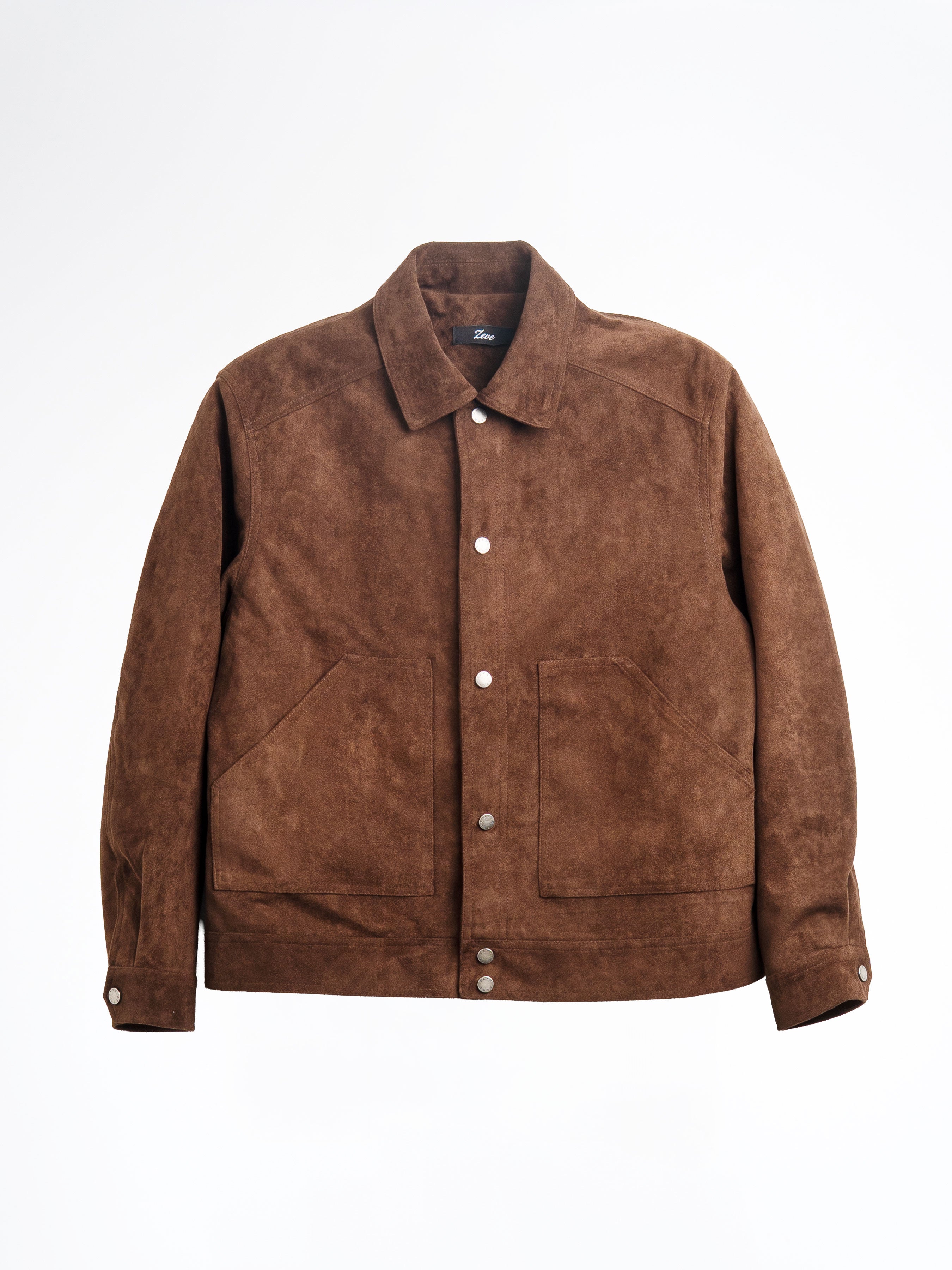 Zander Suede Jacket - Coffee