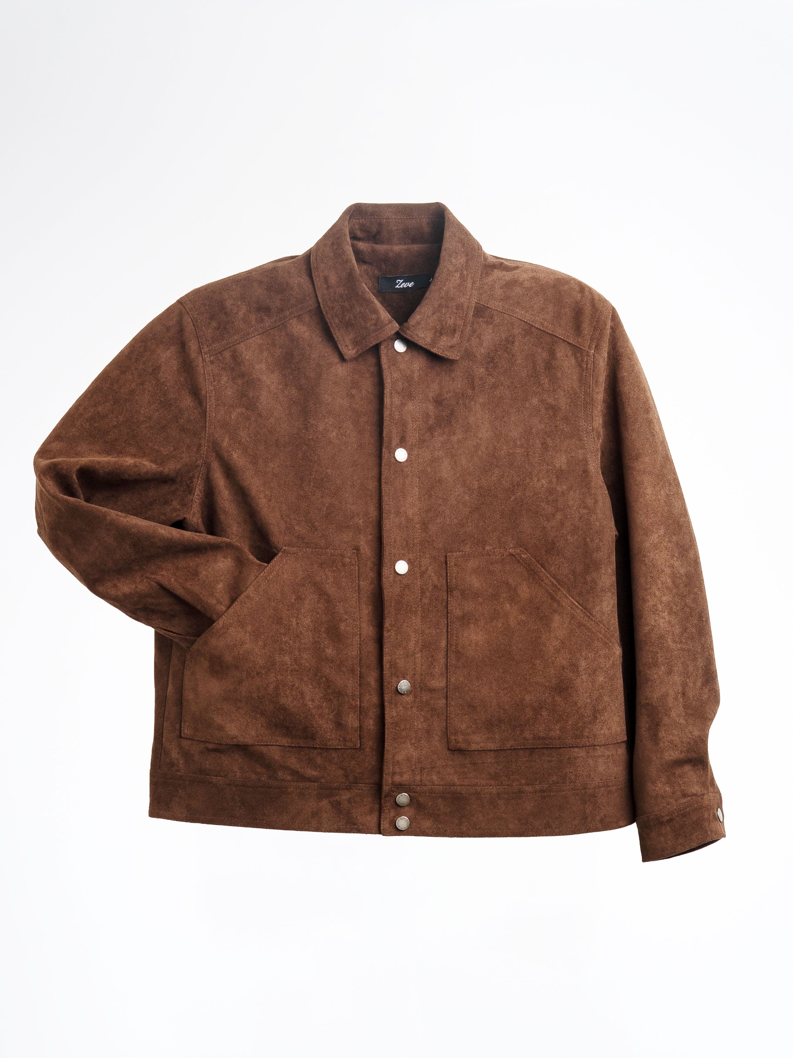 Zander Suede Jacket - Coffee