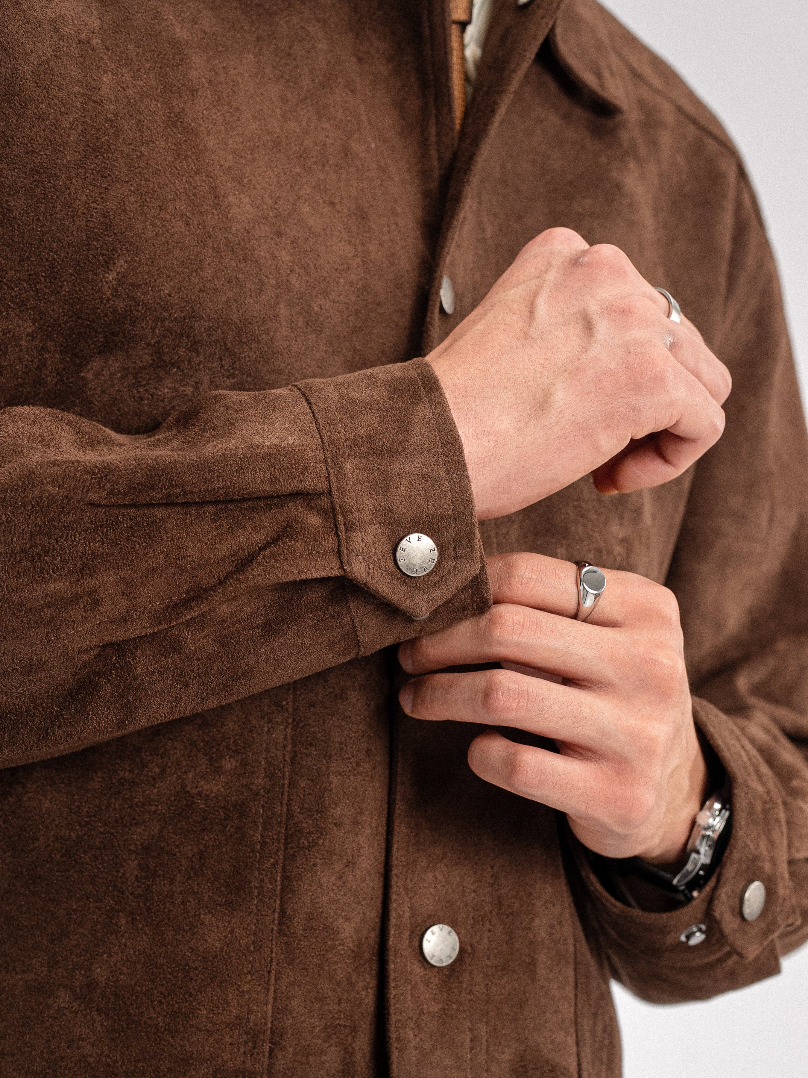 Zander Suede Jacket - Coffee