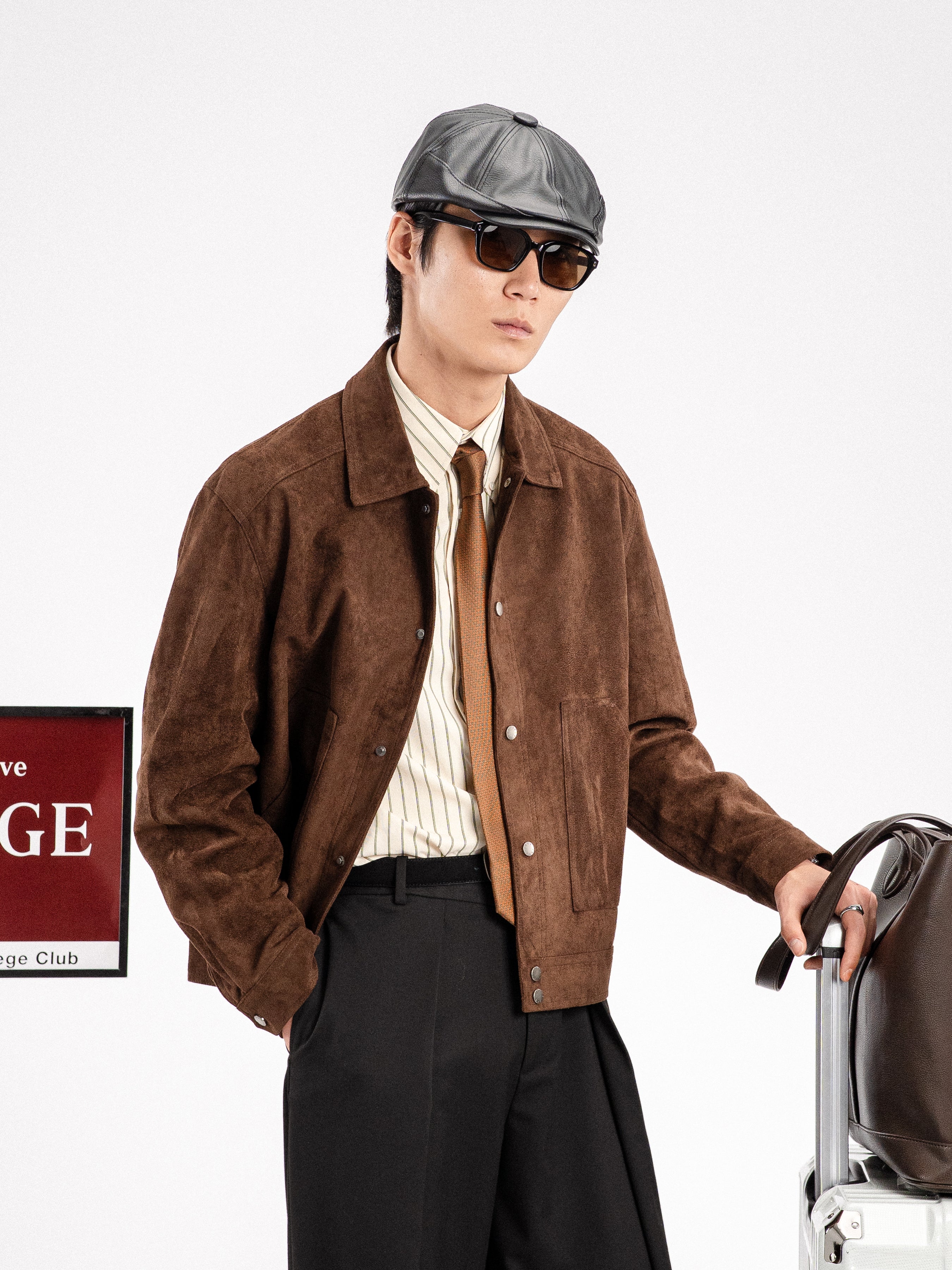 Zander Suede Jacket - Coffee