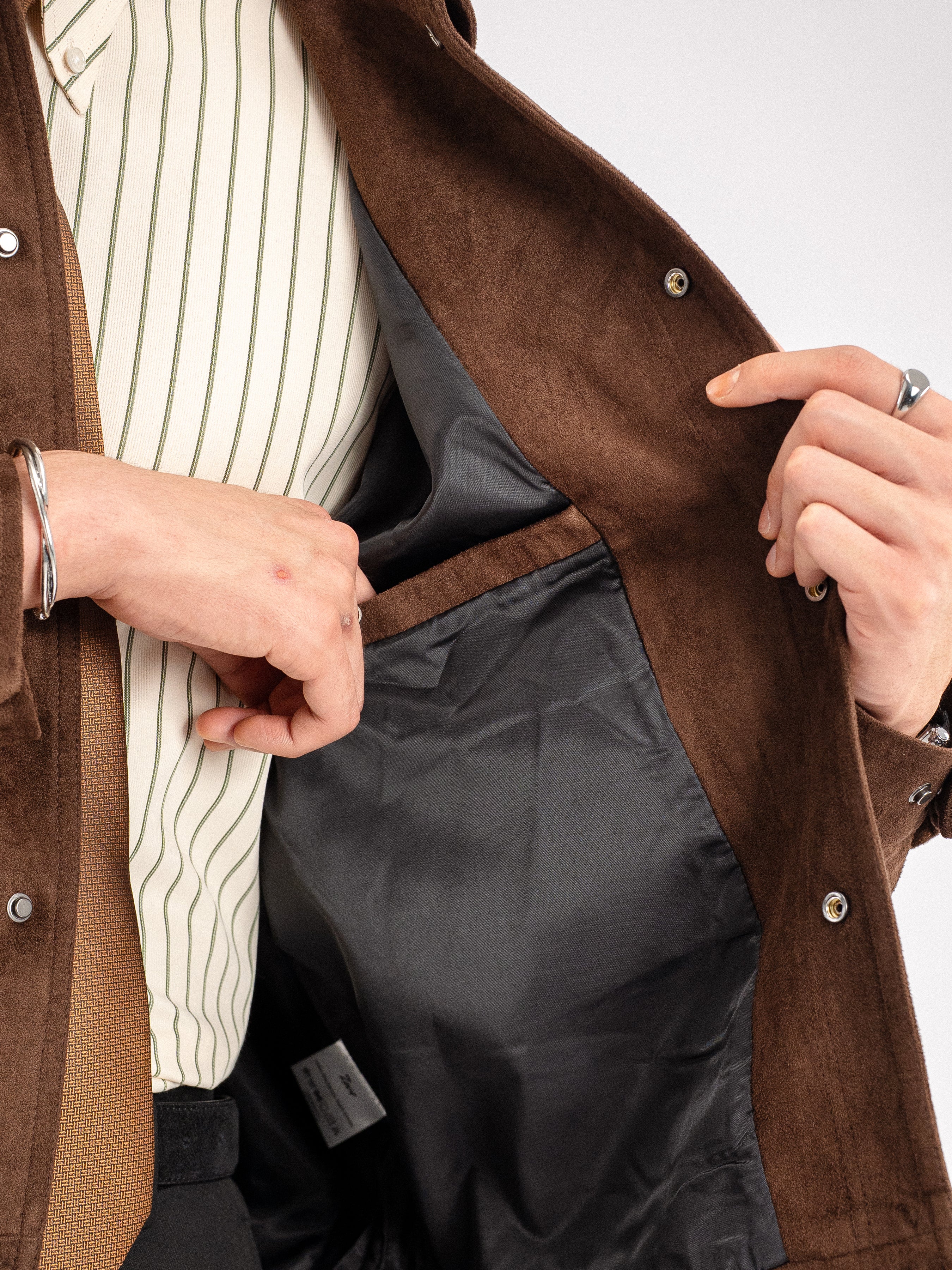 Zander Suede Jacket - Coffee