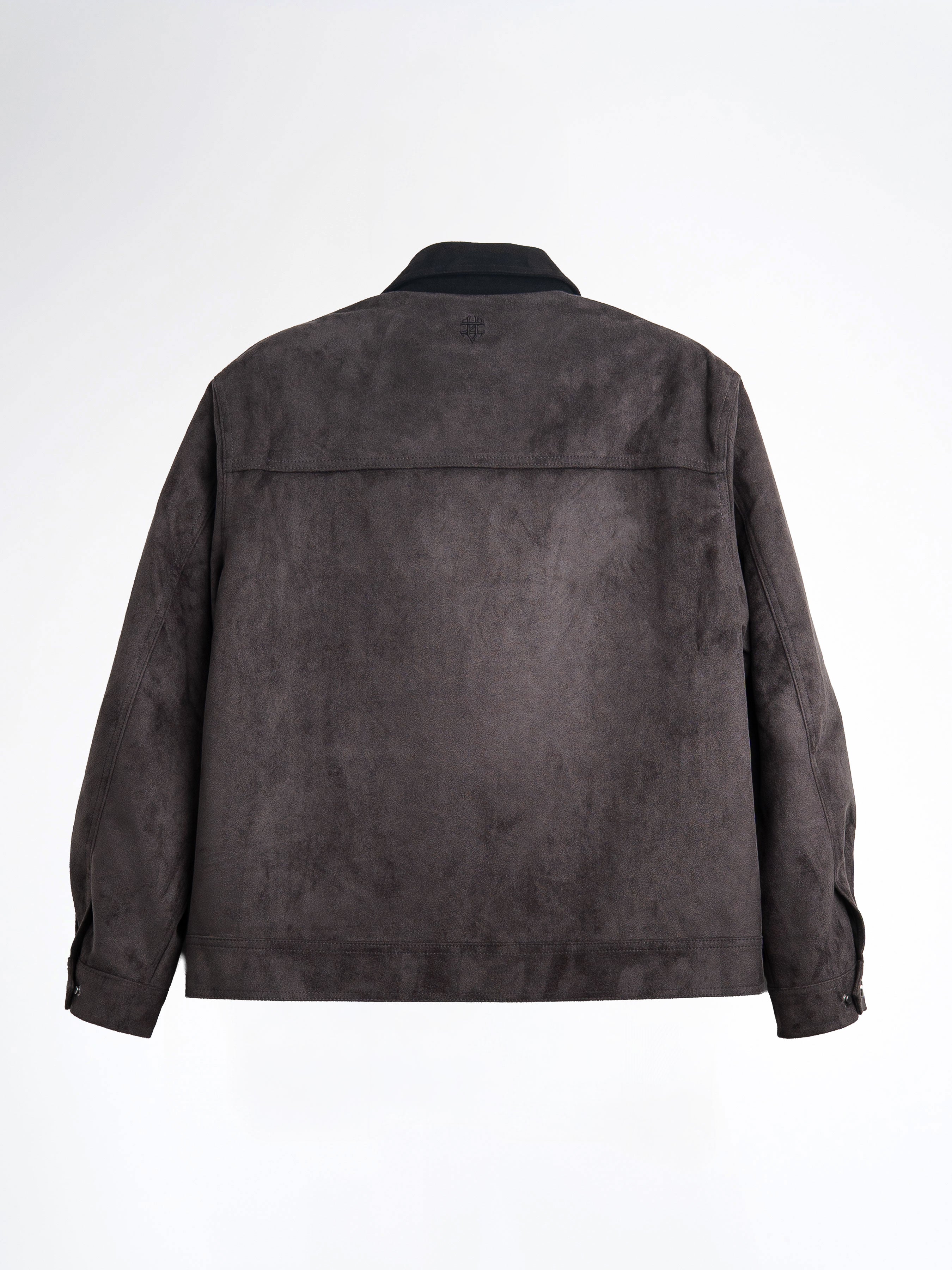 ZanderSuedeJacketGreyBack - Zeve