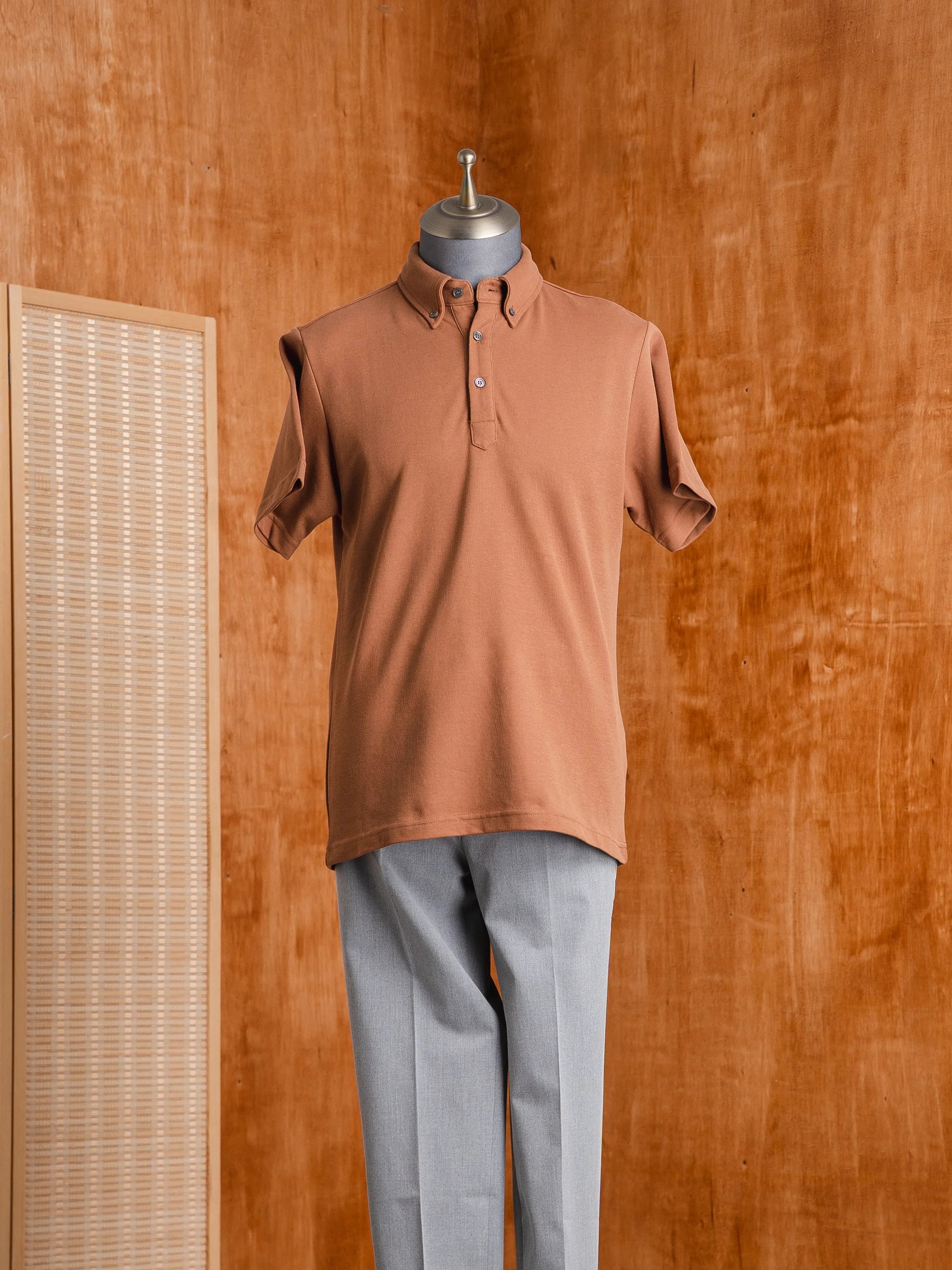 Zane Polo Tee - Brown