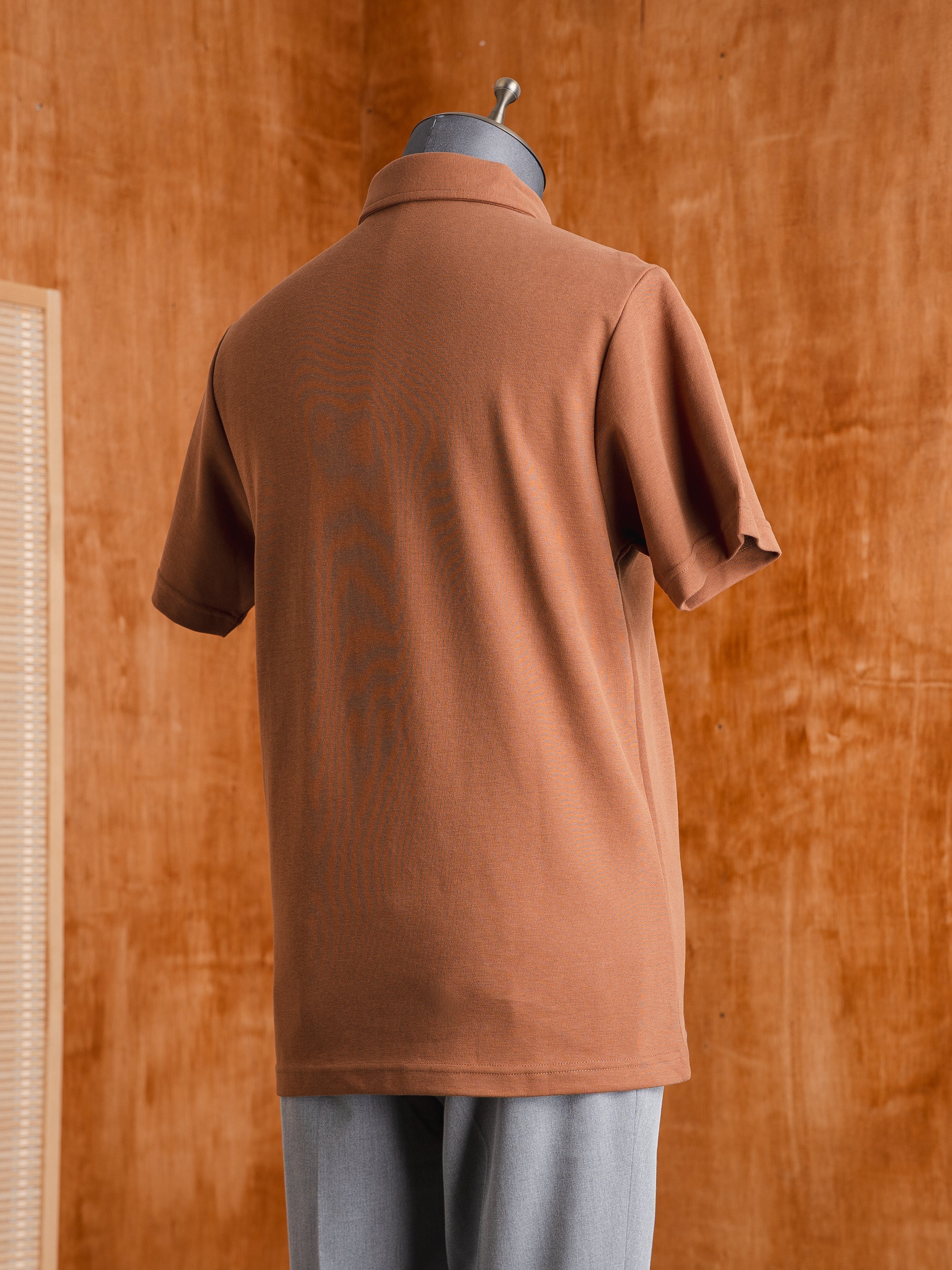 Zane Polo Tee - Brown