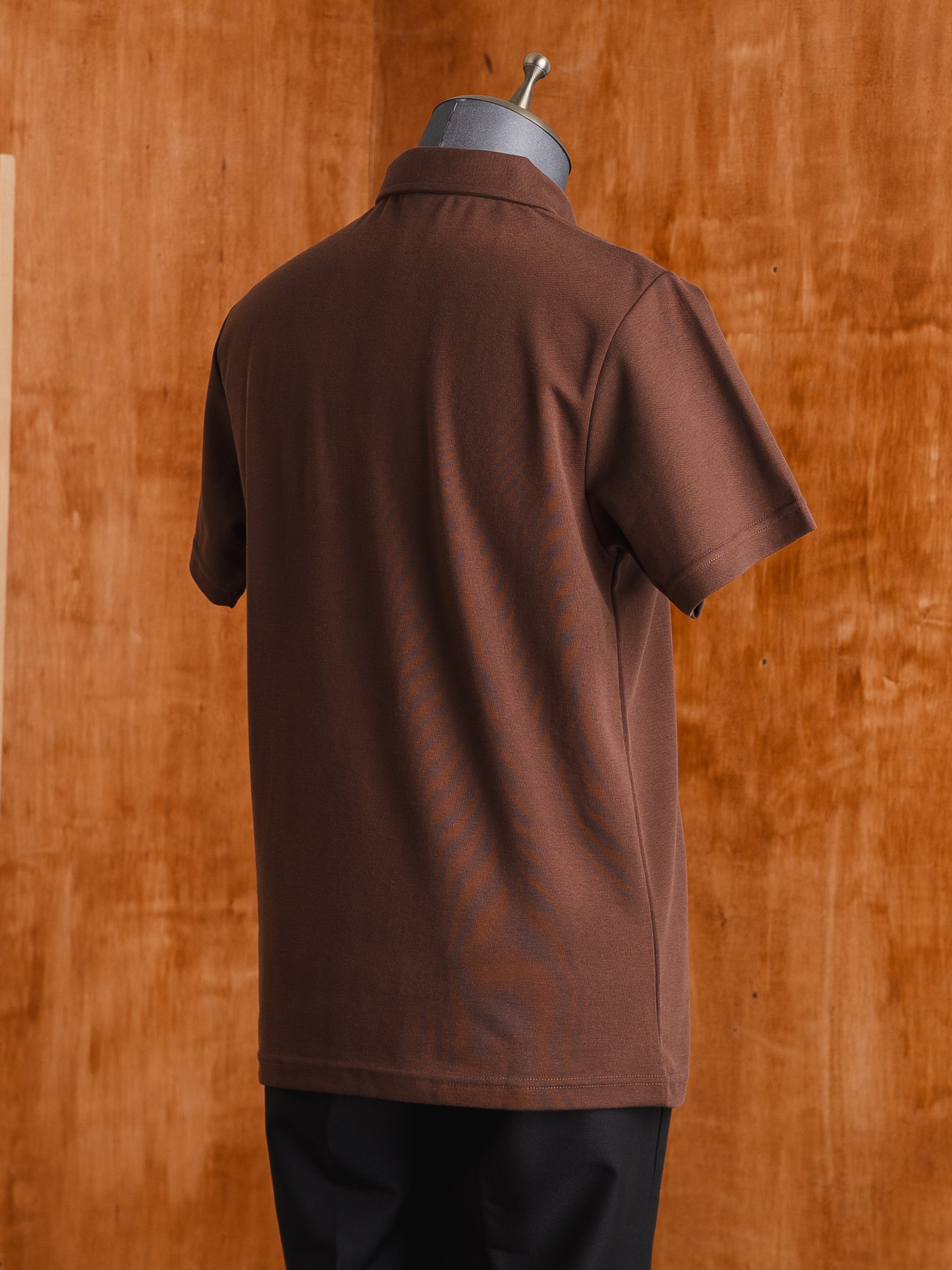 Zane Polo Tee - Coffee