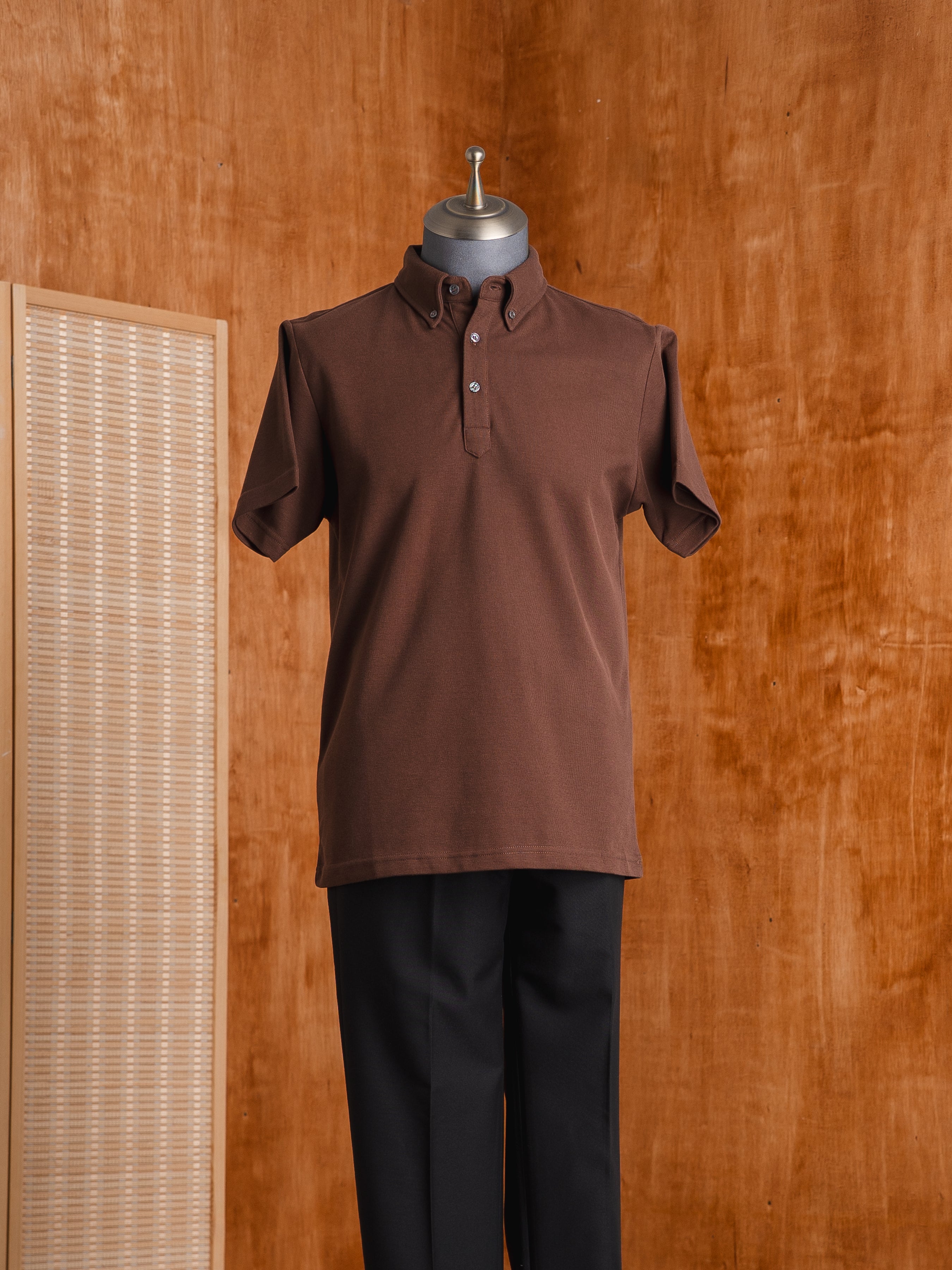 Zane Polo Tee - Coffee
