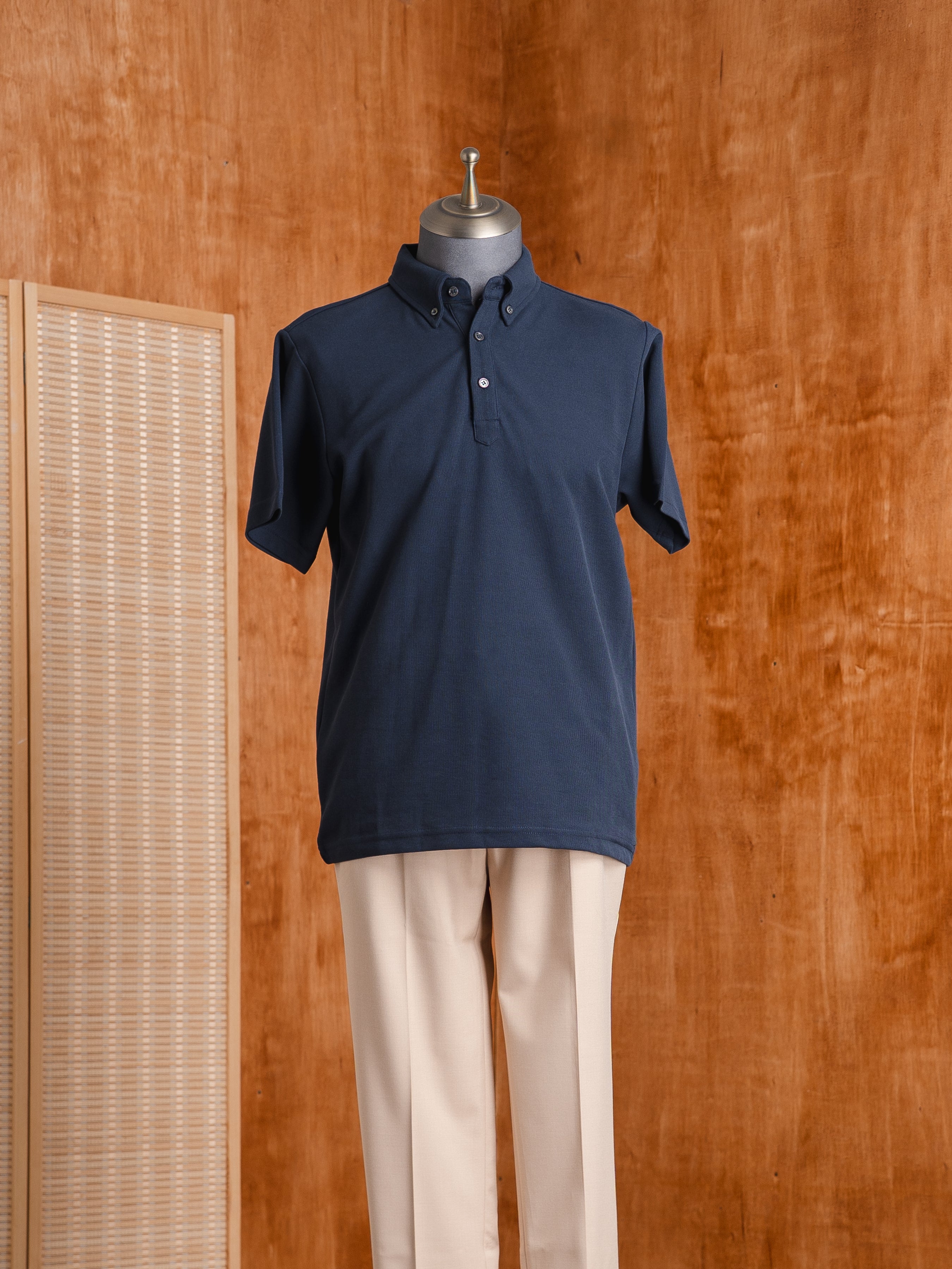 Zane Polo Tee - Navy Blue