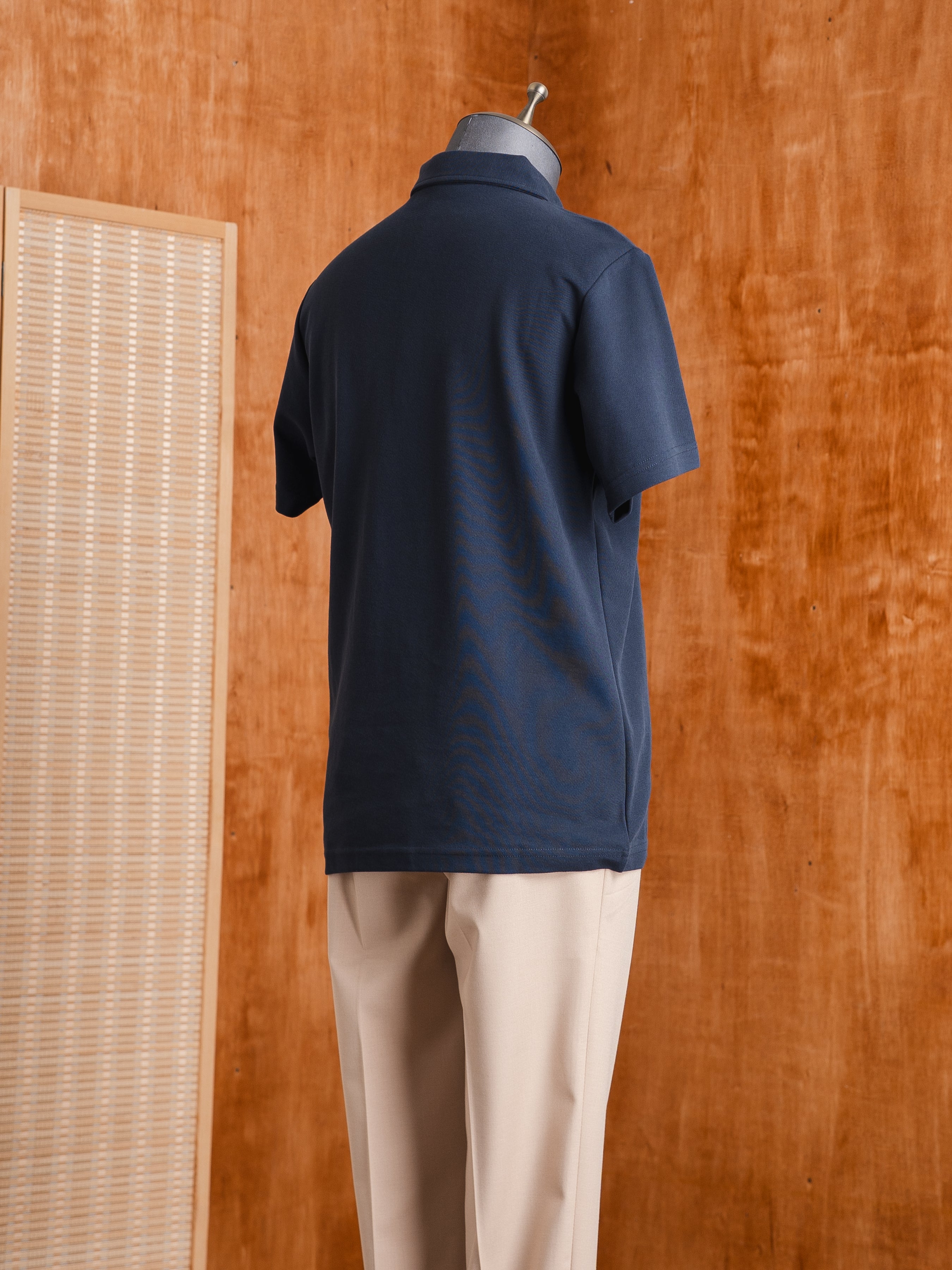 Zane Polo Tee - Navy Blue