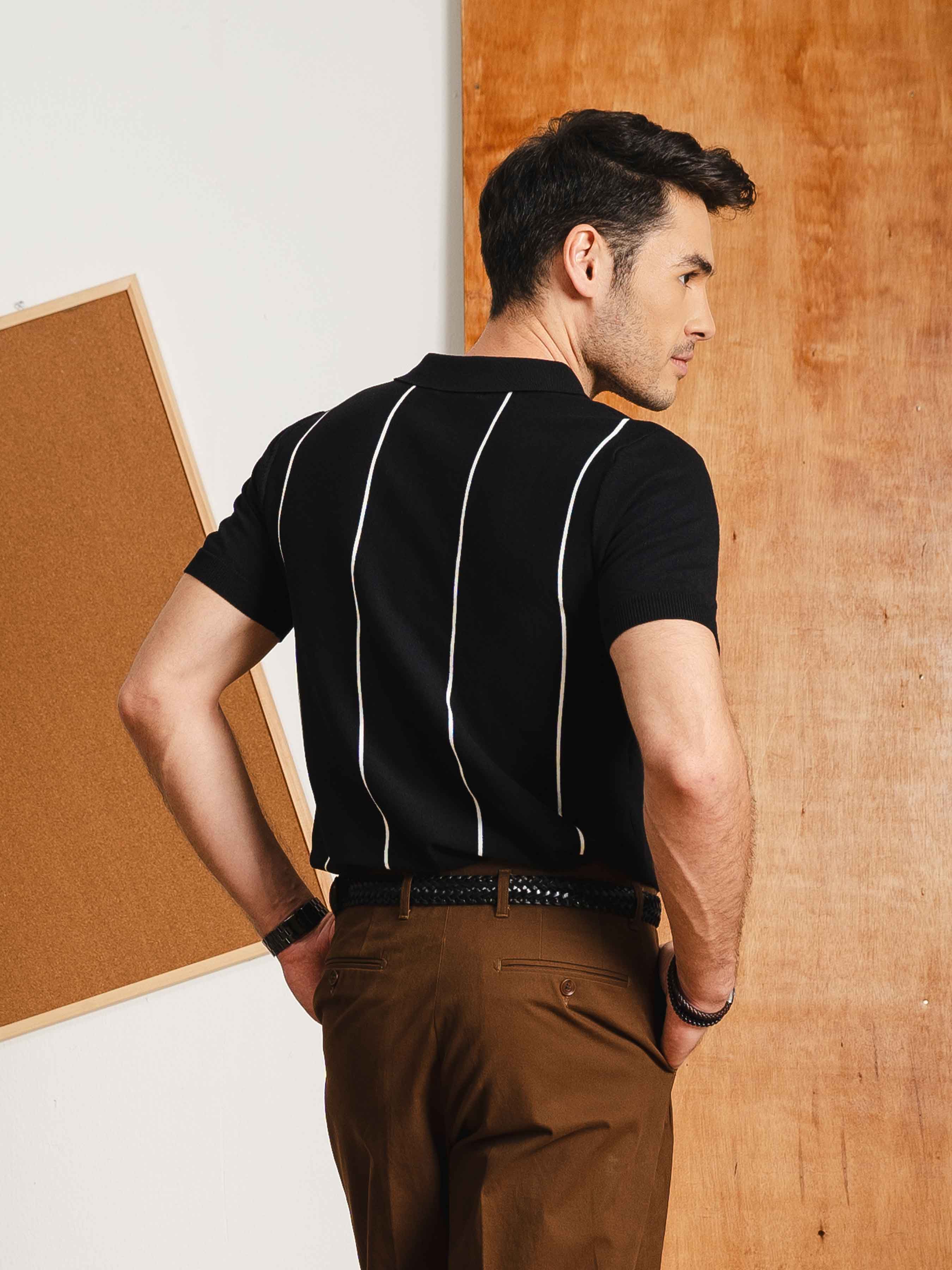 ZeccaStripeKnitTeeBlackQuarter-Zip4_a8595f20-451c-4a19-9676-aa3a32213d4f - Zeve