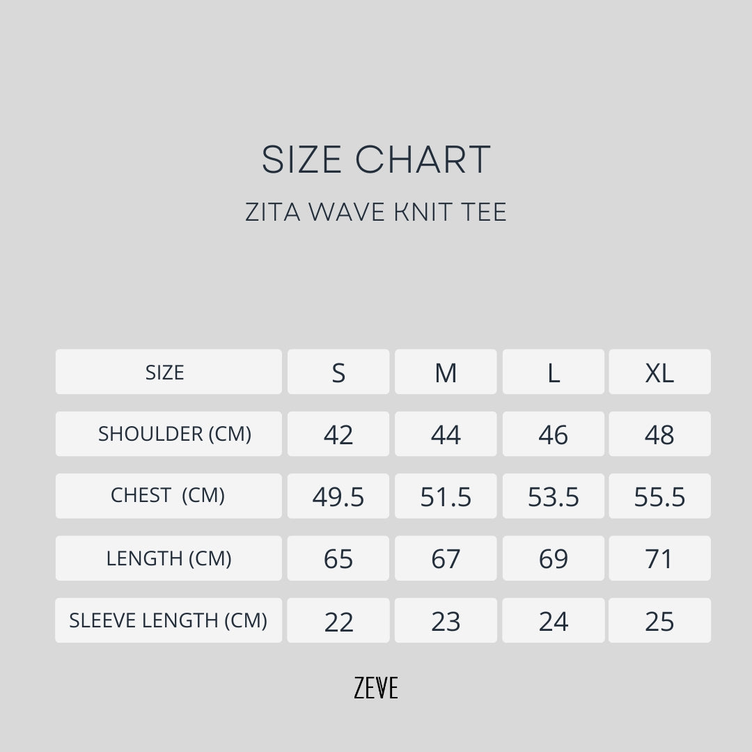 Zita Wave Knit Tee - Khaki Open Collar