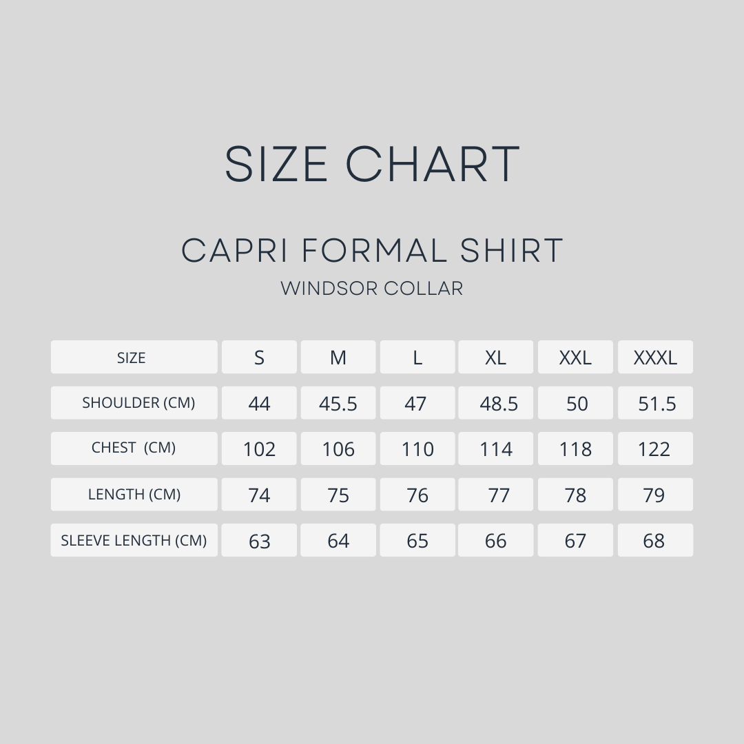 Capri Formal Shirt - White Windsor Collar