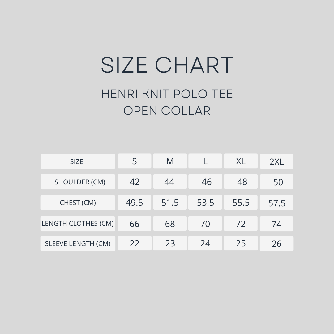 Henri Knit Polo Tee - Black Open Collar