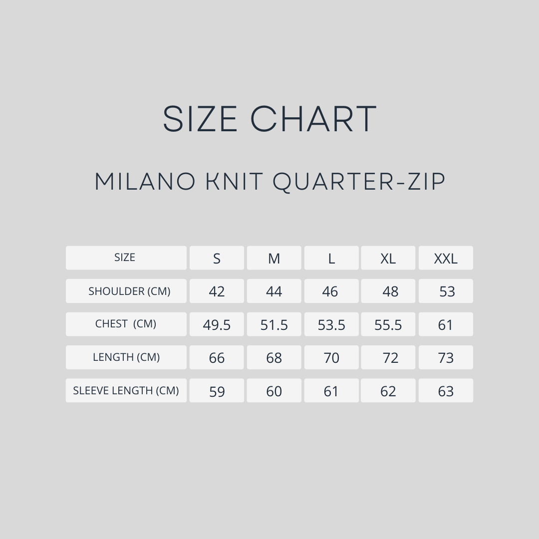 Milano Knit - Black Quarter-Zip