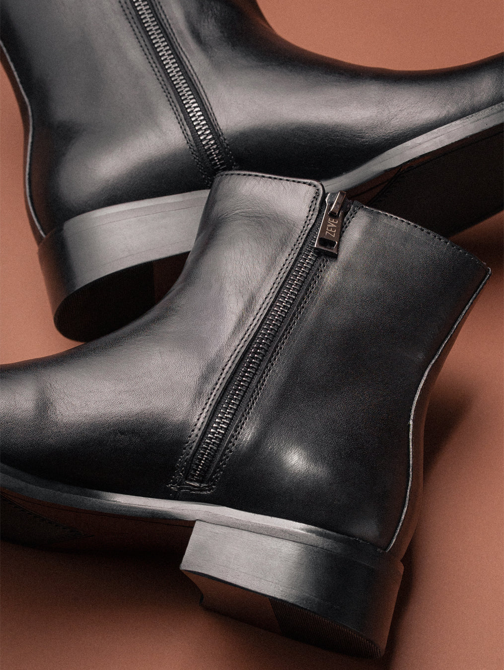 Velasco Zip Boots - Solid Black