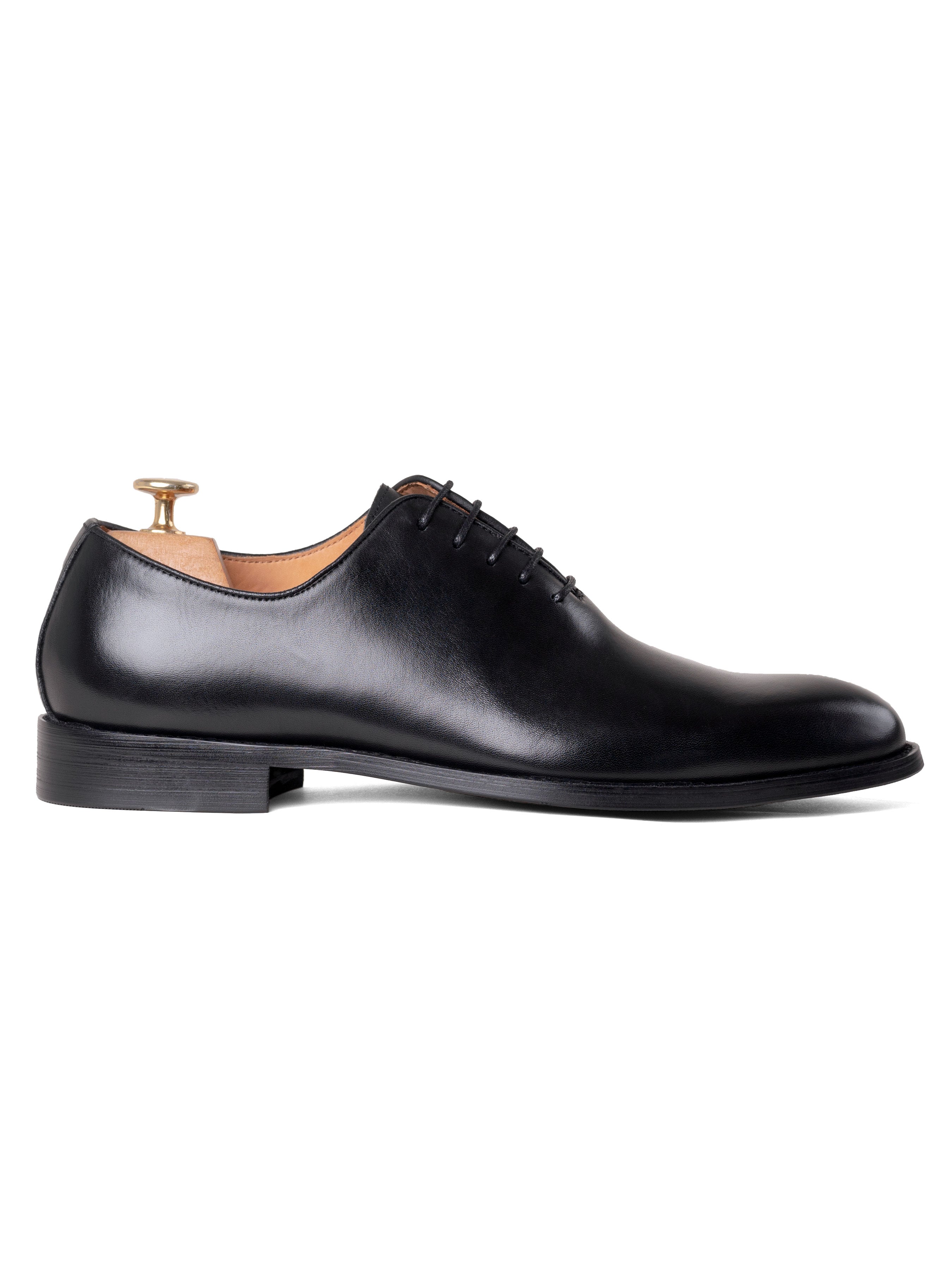 Wholecut Oxford  - Black Lace up - Zeve Shoes