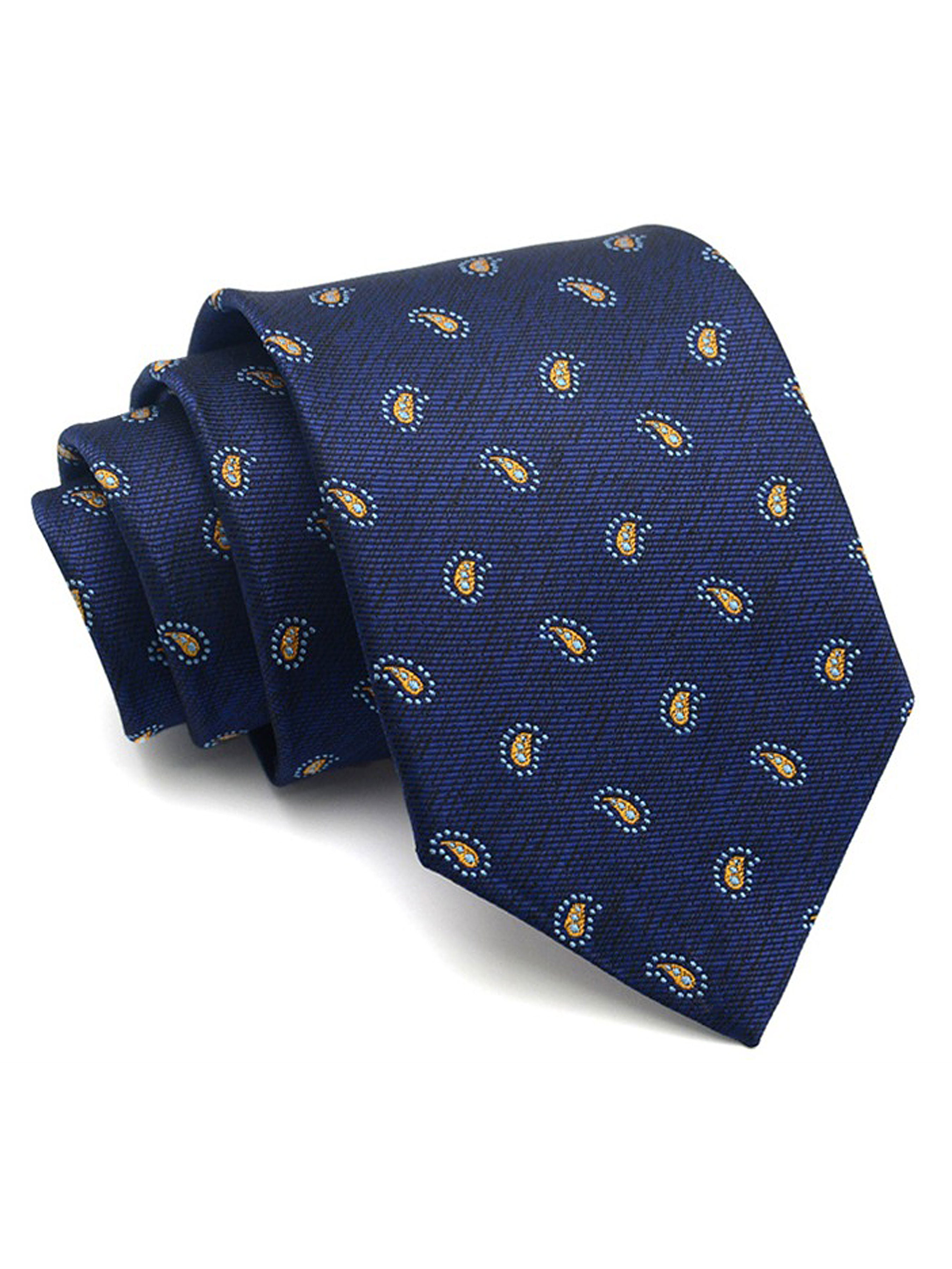 Budding Paisley Tie - Navy Blue - Zeve Shoes