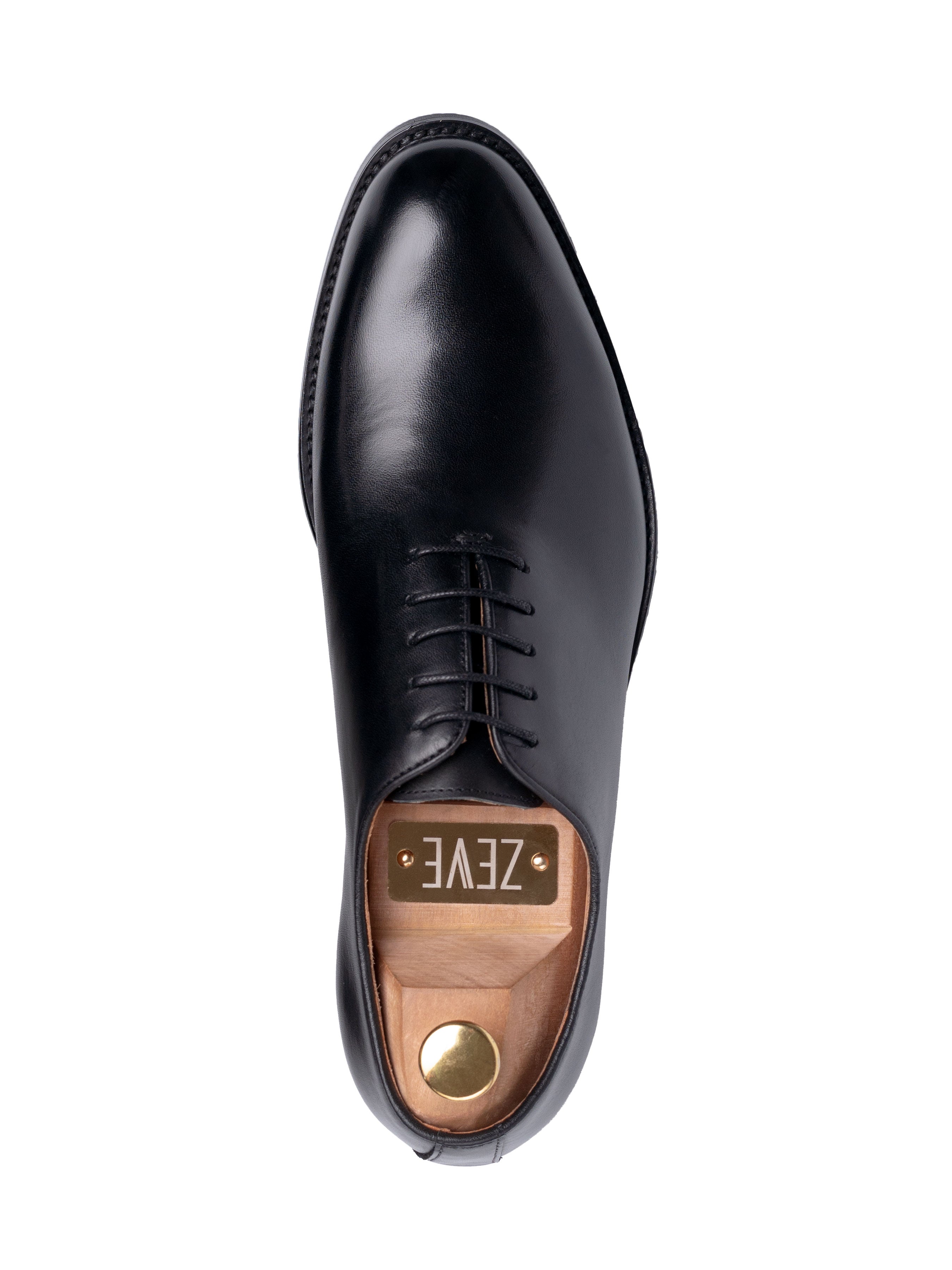 Wholecut Oxford - Black Lace up - Zeve Shoes