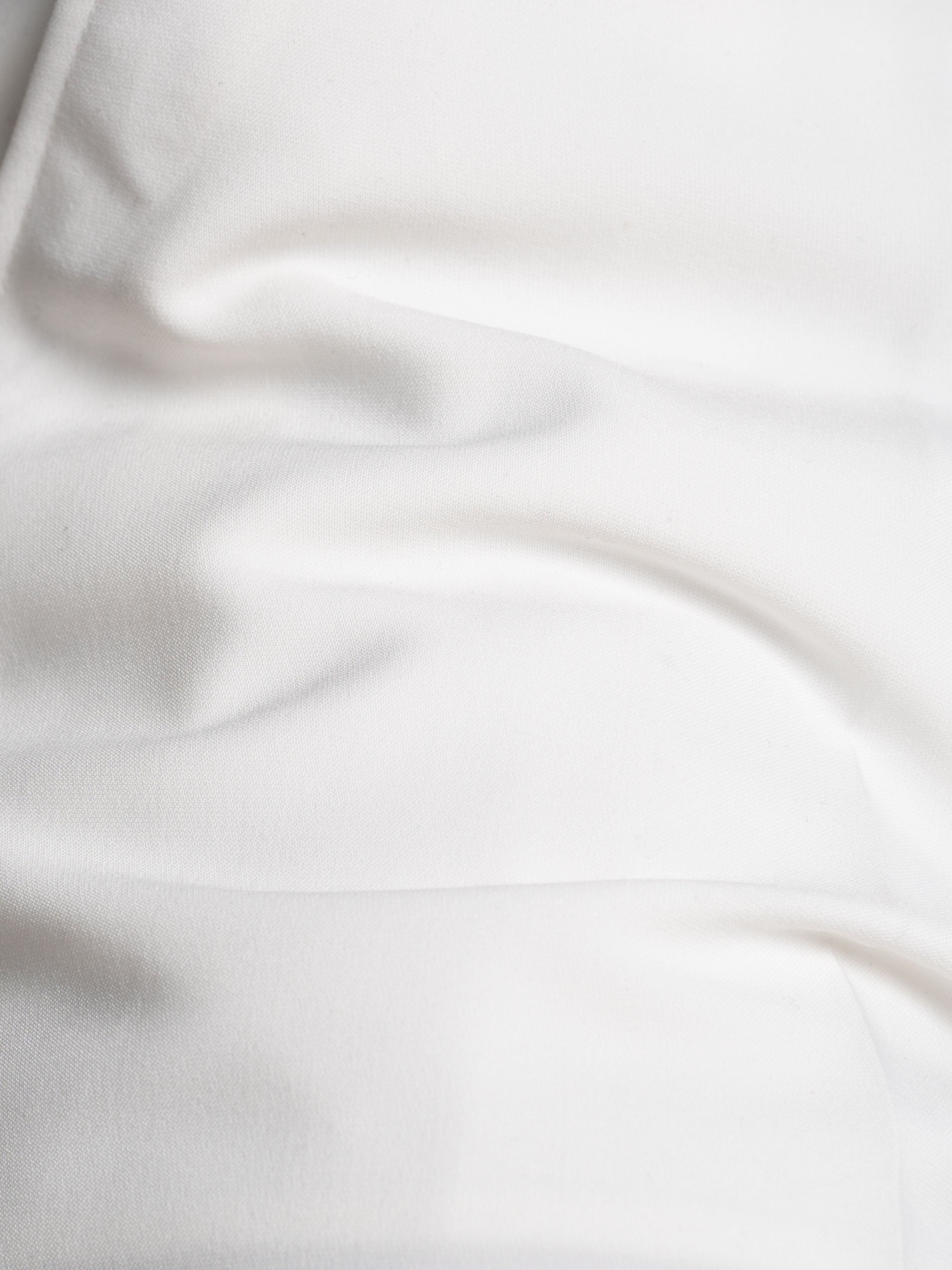 Trousers With Belt Loop - Pure White (Stretchable) - Zeve Shoes