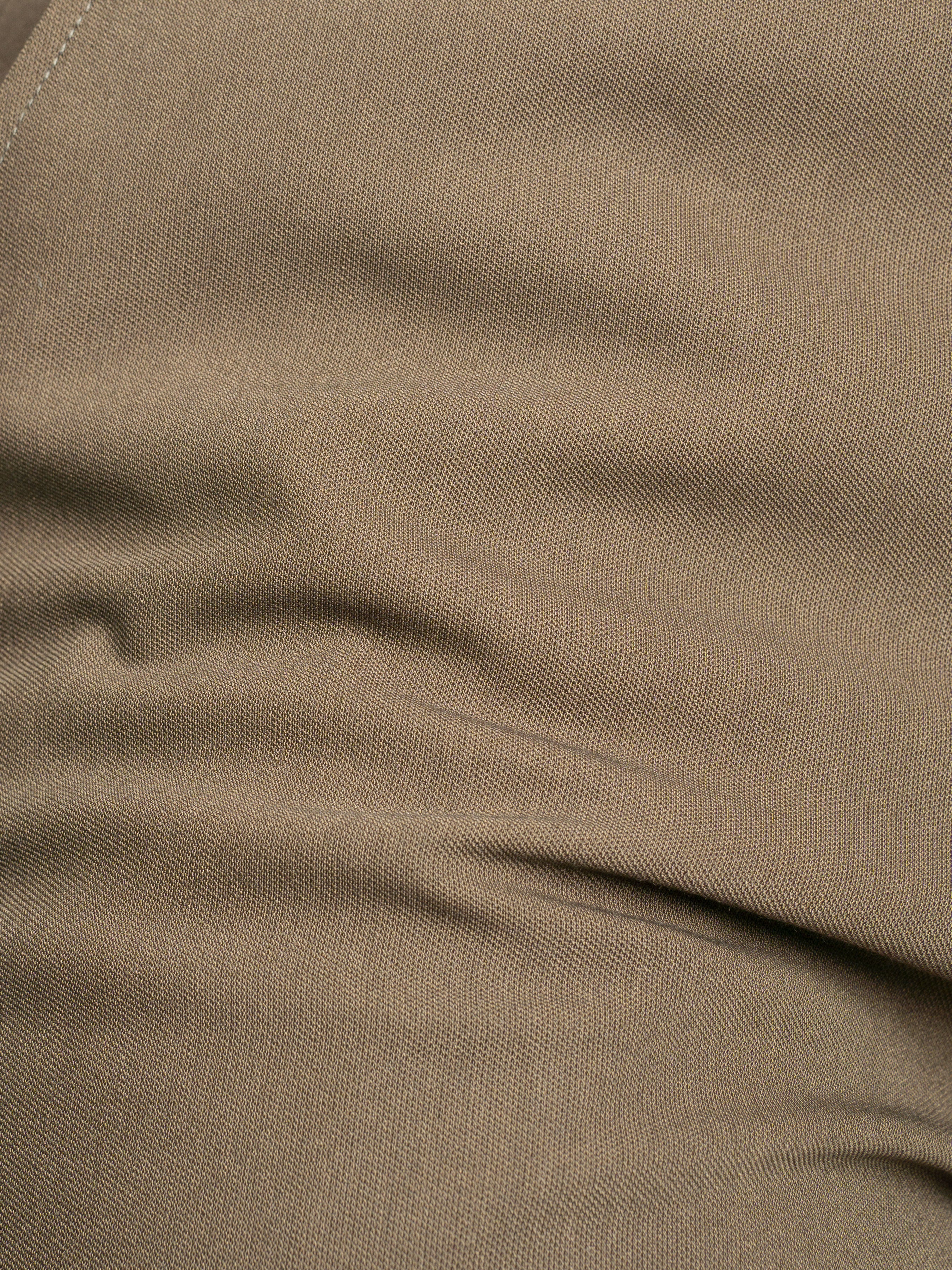 Trousers With Belt Loop - Coffee Plain (Stretchable) - Zeve Shoes