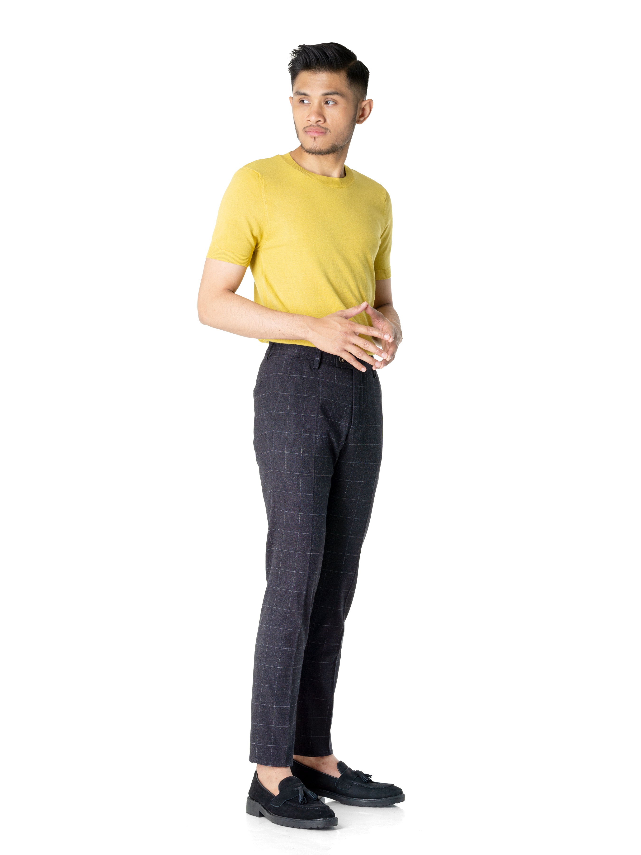 Basic Crew Neck Tee - Yellow - Zeve Shoes