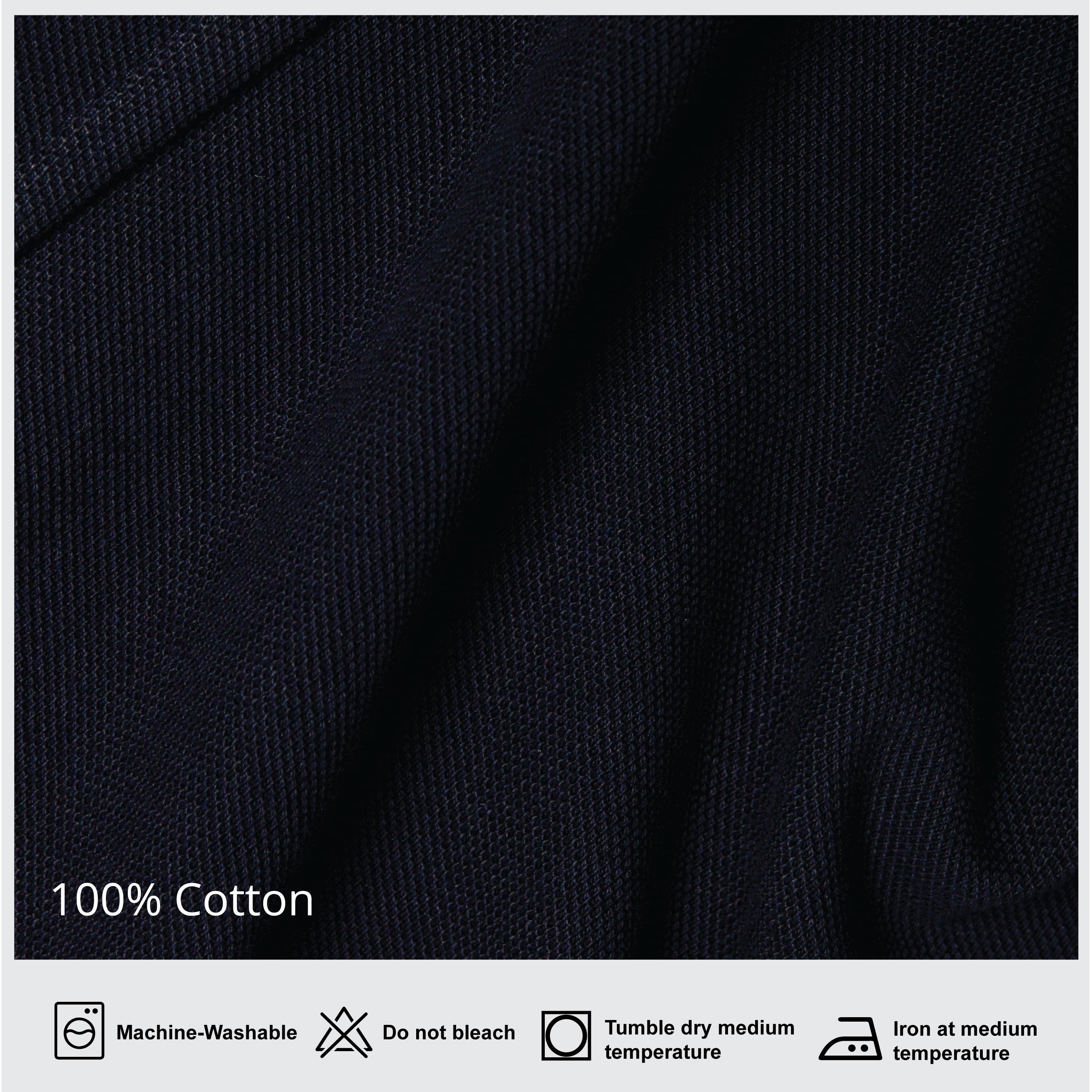 Long Sleeve Polo Shirt- Navy Blue Button Down - Zeve Shoes