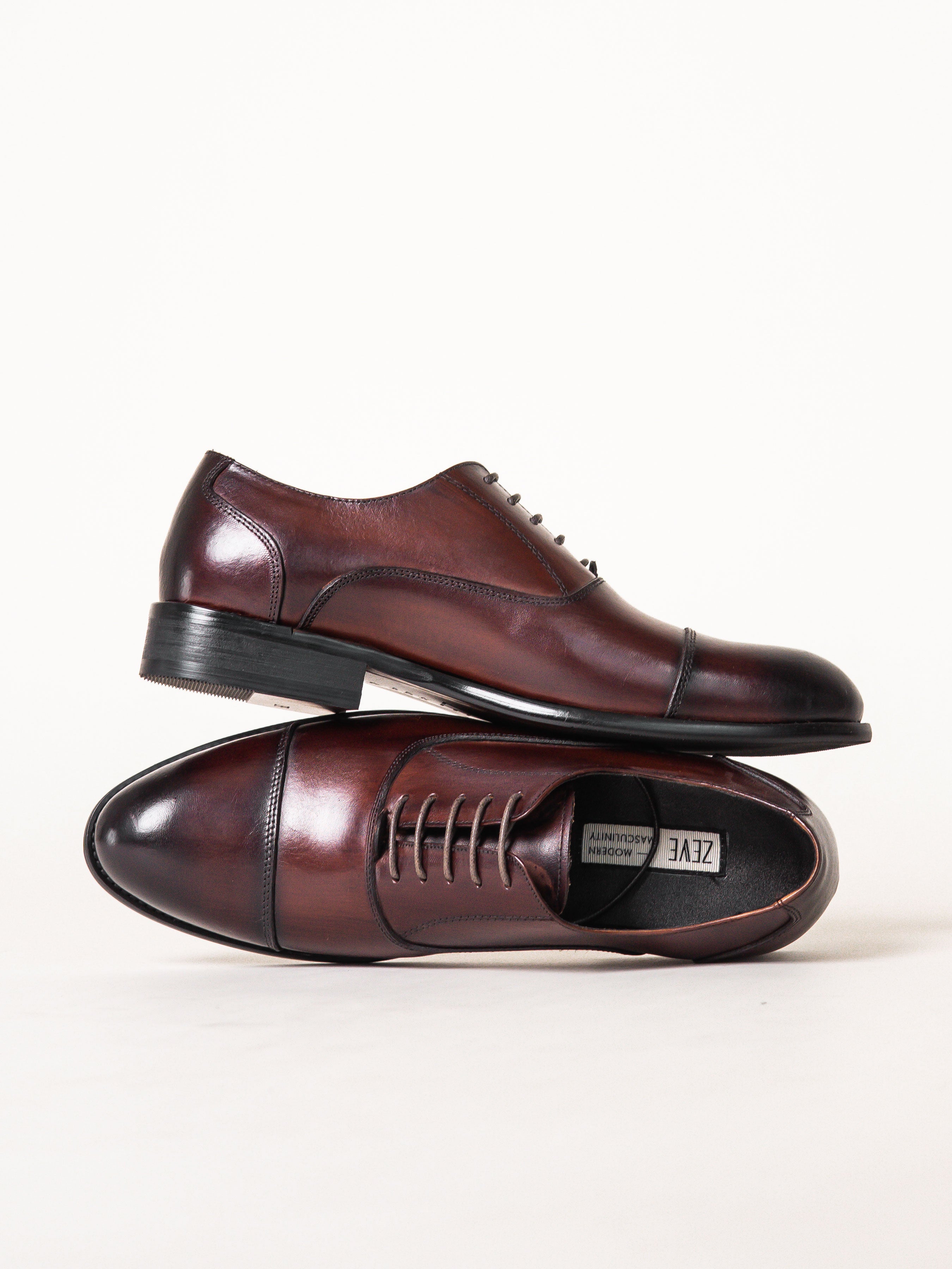 Oxford-Cap-Toe-Dark-Brown-Zeve-International-menshoes-3 - Zeve