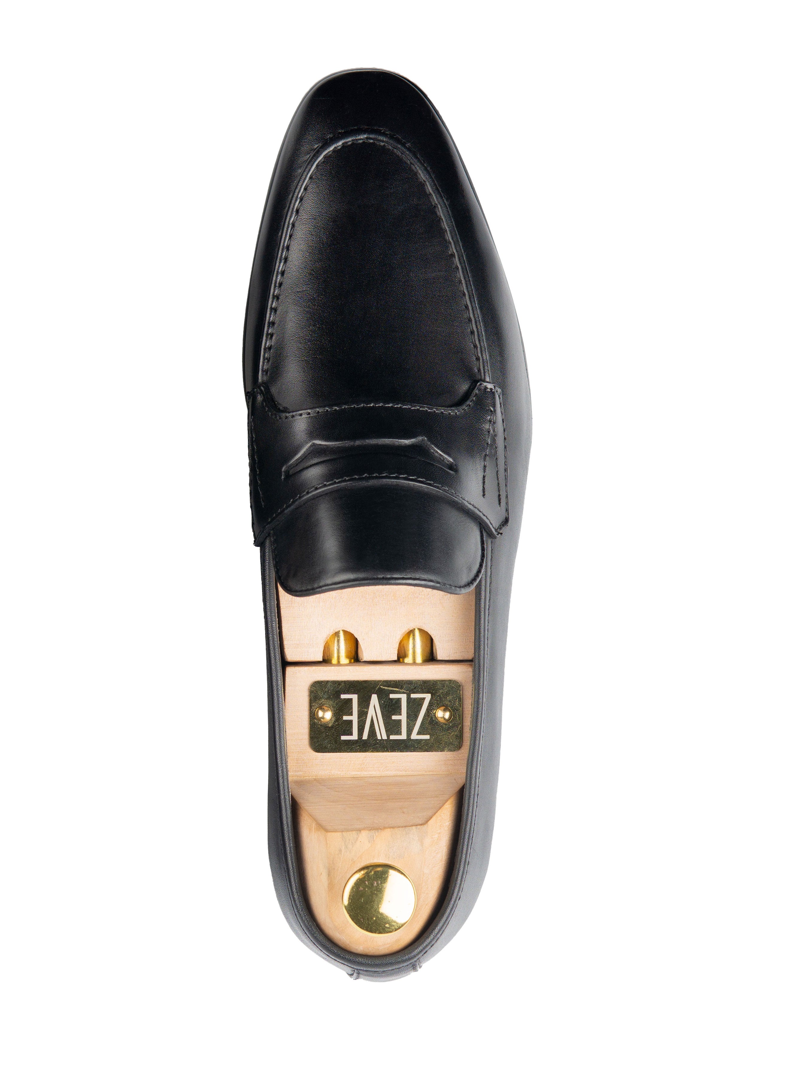 Penny-Loafer-Wing-Strap-Solid-Black_05 - Zeve