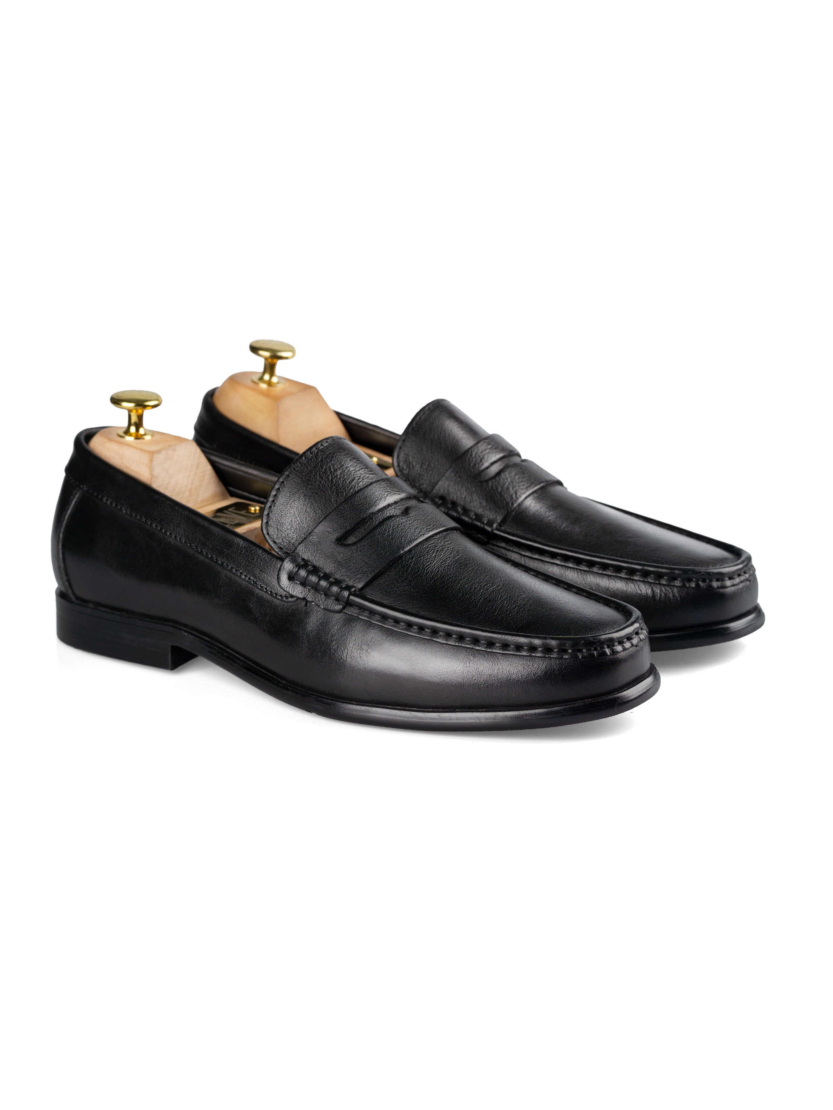 Penny Moccasin Loafer - Solid Black - Zeve Shoes