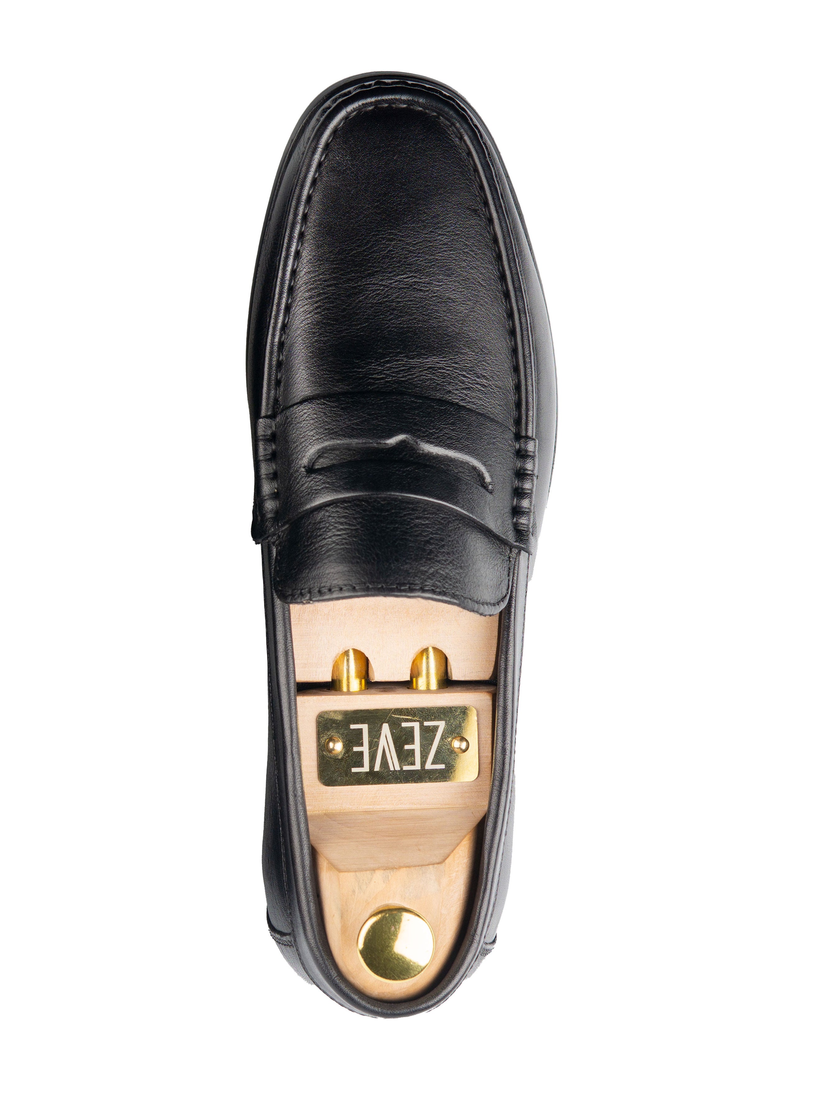 Penny Moccasin Loafer - Solid Black - Zeve Shoes