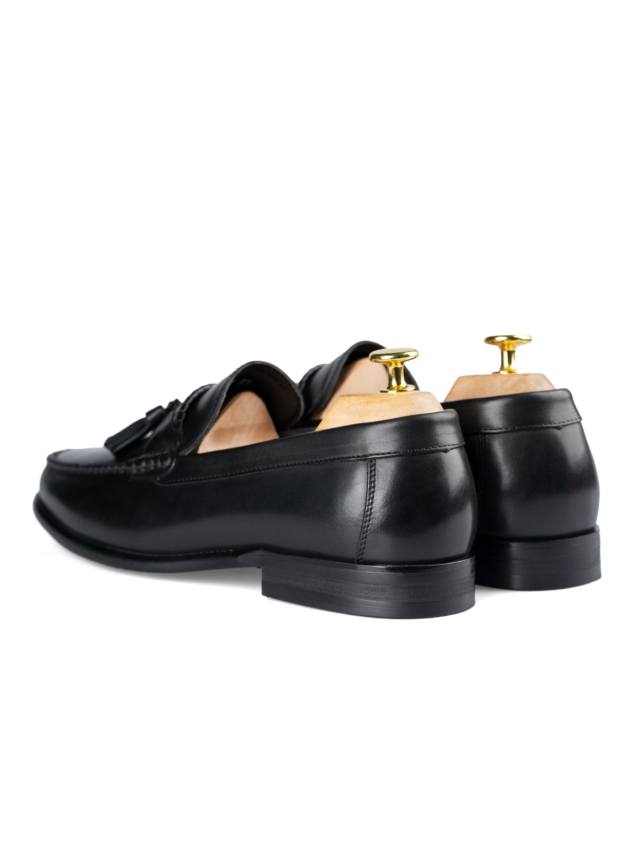 Tassel Moccasin Loafer - Solid Black - Zeve Shoes