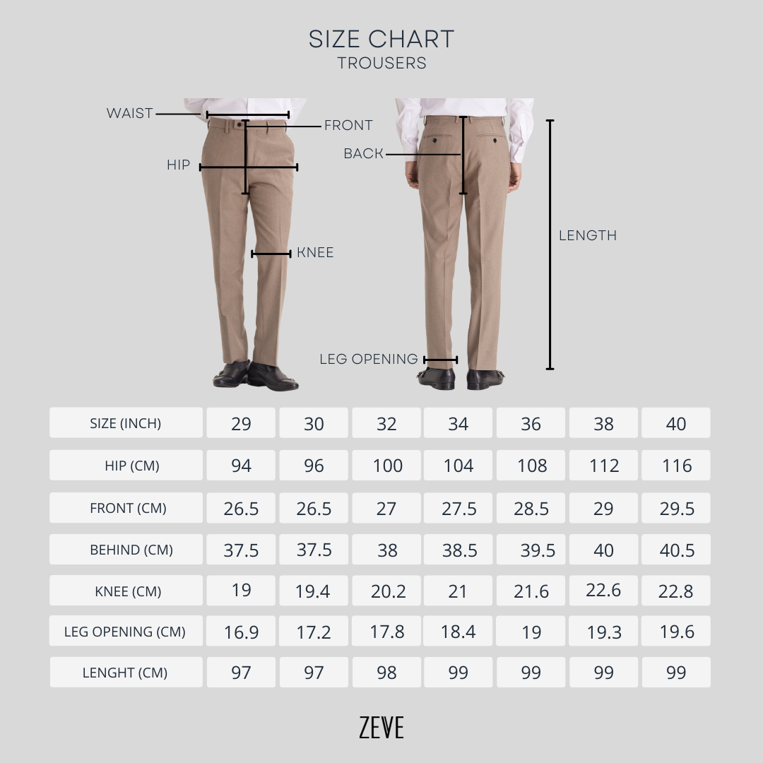 Trousers With Belt Loop - Dark Grey With Blue Line Windowpane Checkered (Stretchable) - Zeve Shoes