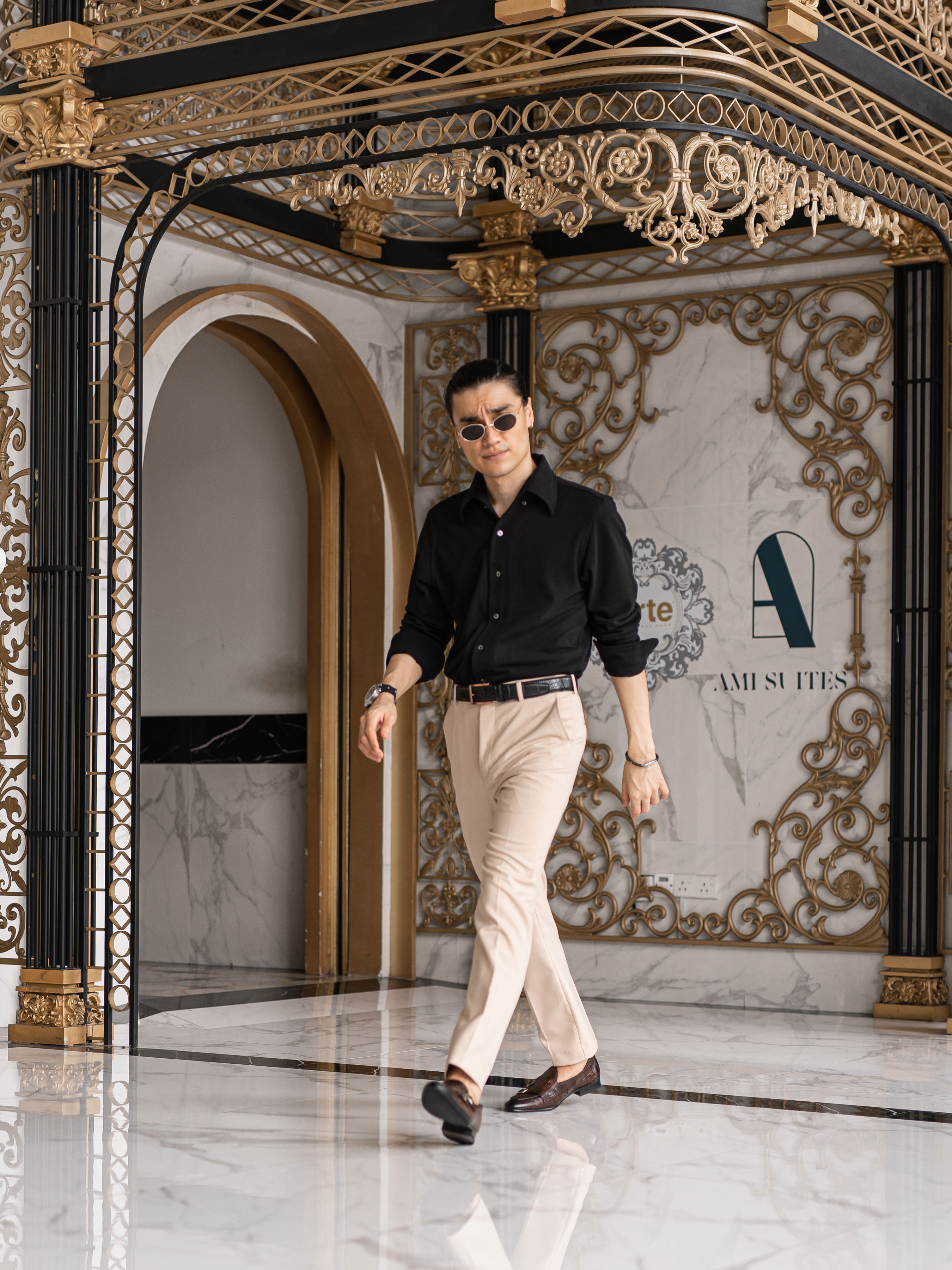 Belgian Loafer - Dark Brown Croco Double Monk Strap - Zeve Shoes